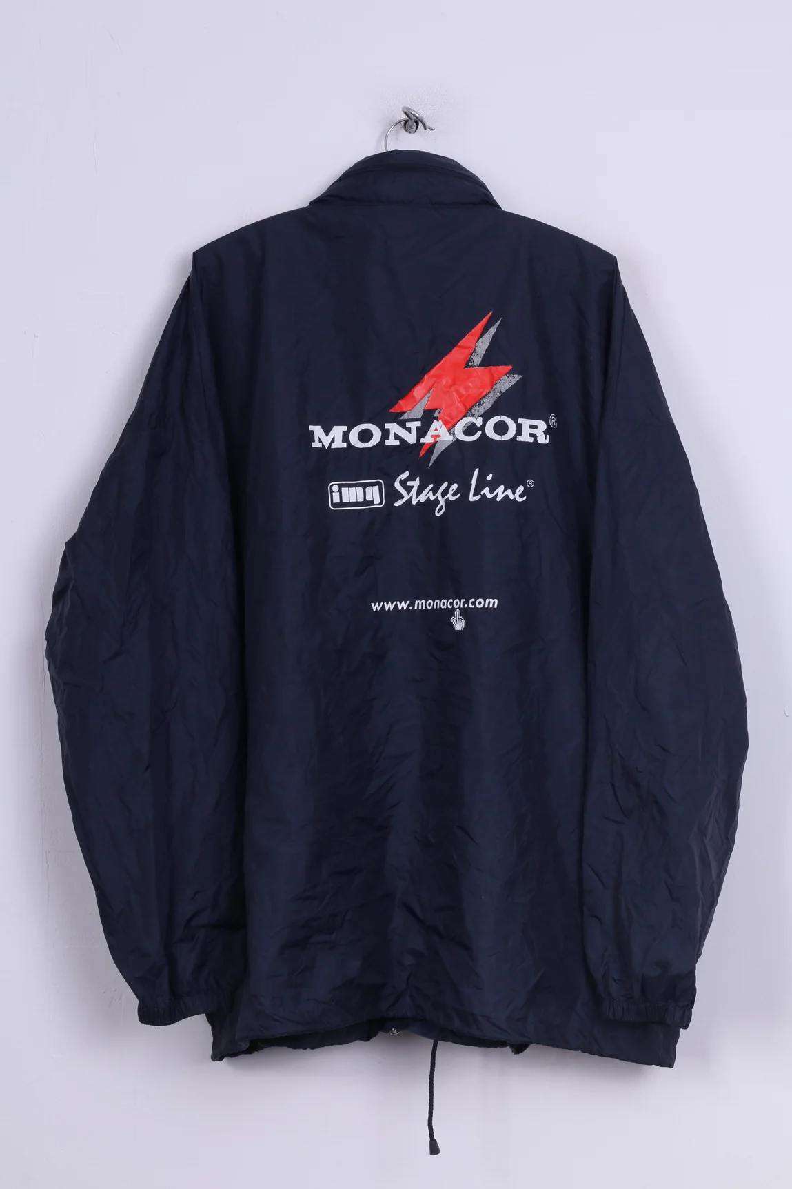 Sirocco Monacor Stage Line Mens 2XL Jacket Lightweight Nylon Waterproof Full Zipper Hidded Hooded - Image 5