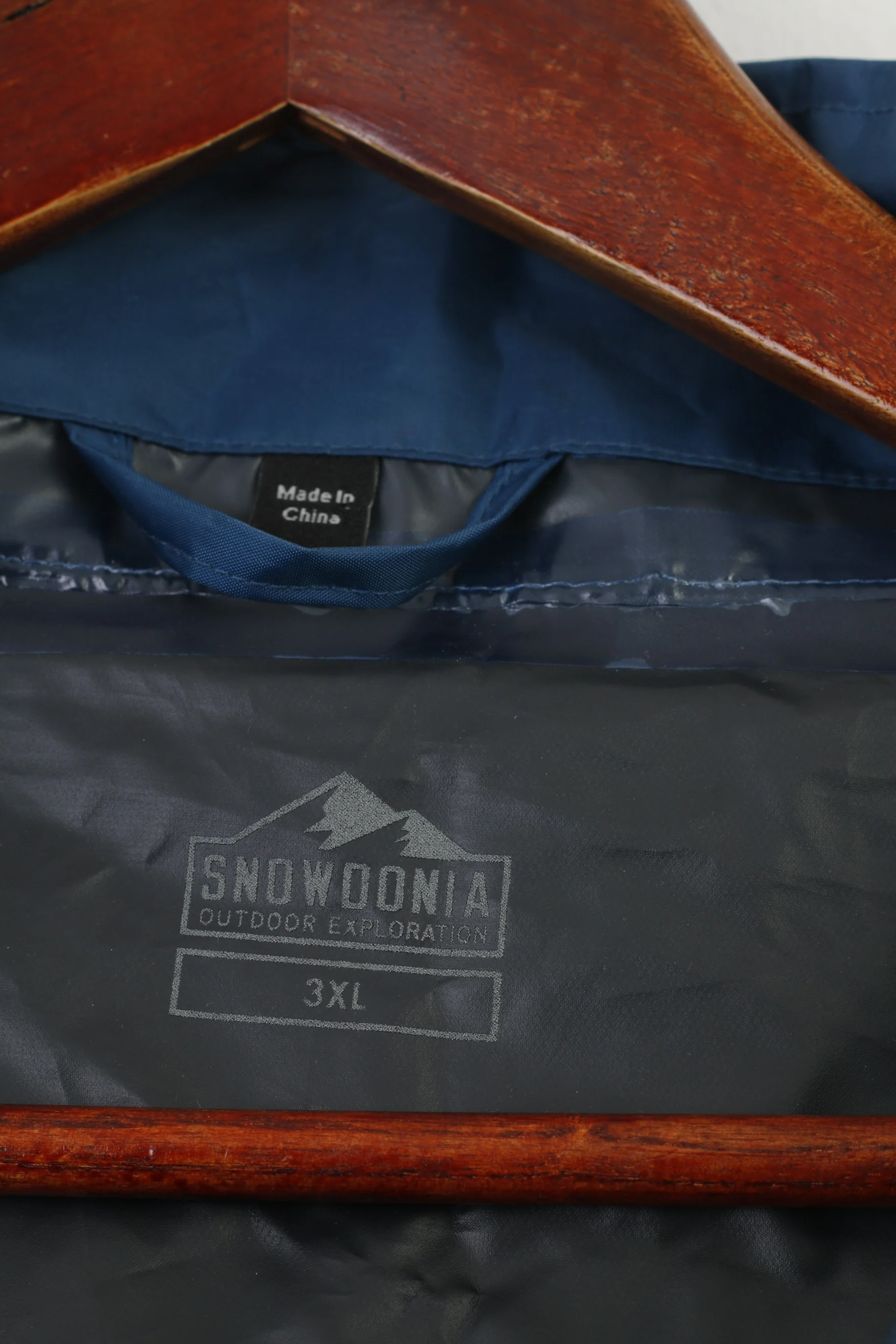 Snowdonia Man 3XL Jacekt Blue Vintage Full Zipper Hood Outwear Outdoor Exploration Top - Image 5