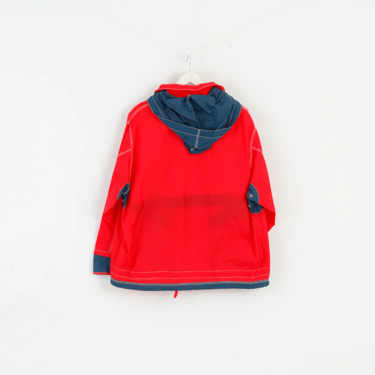 Soda Pop Jeans Wear Women 42 XL Jacket Red Nylon Zip Up Hooded Vintage 90's - Image 7