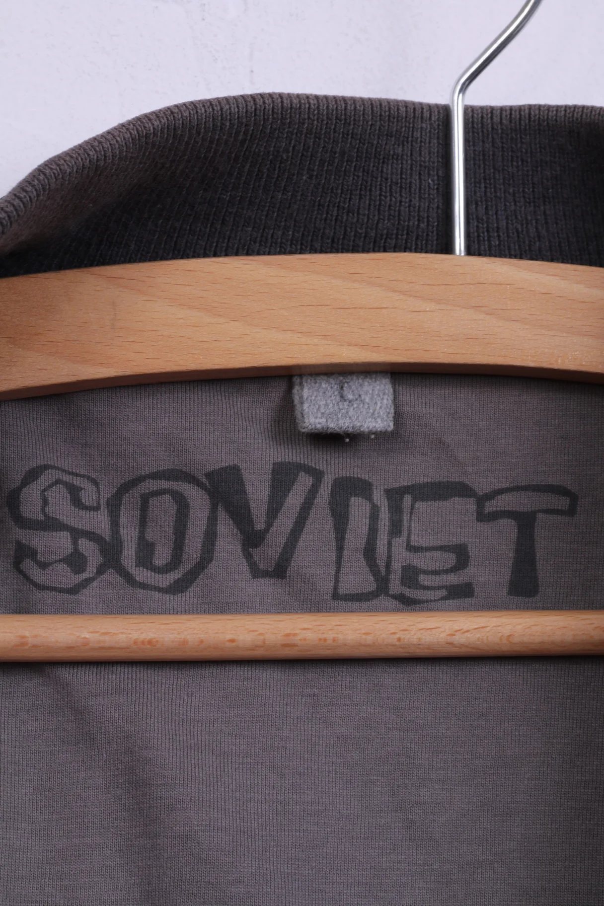 Soviet Jeans Men L Jacket Black Nylon Full Zipper Beyond Jeans Light Top - Image 4