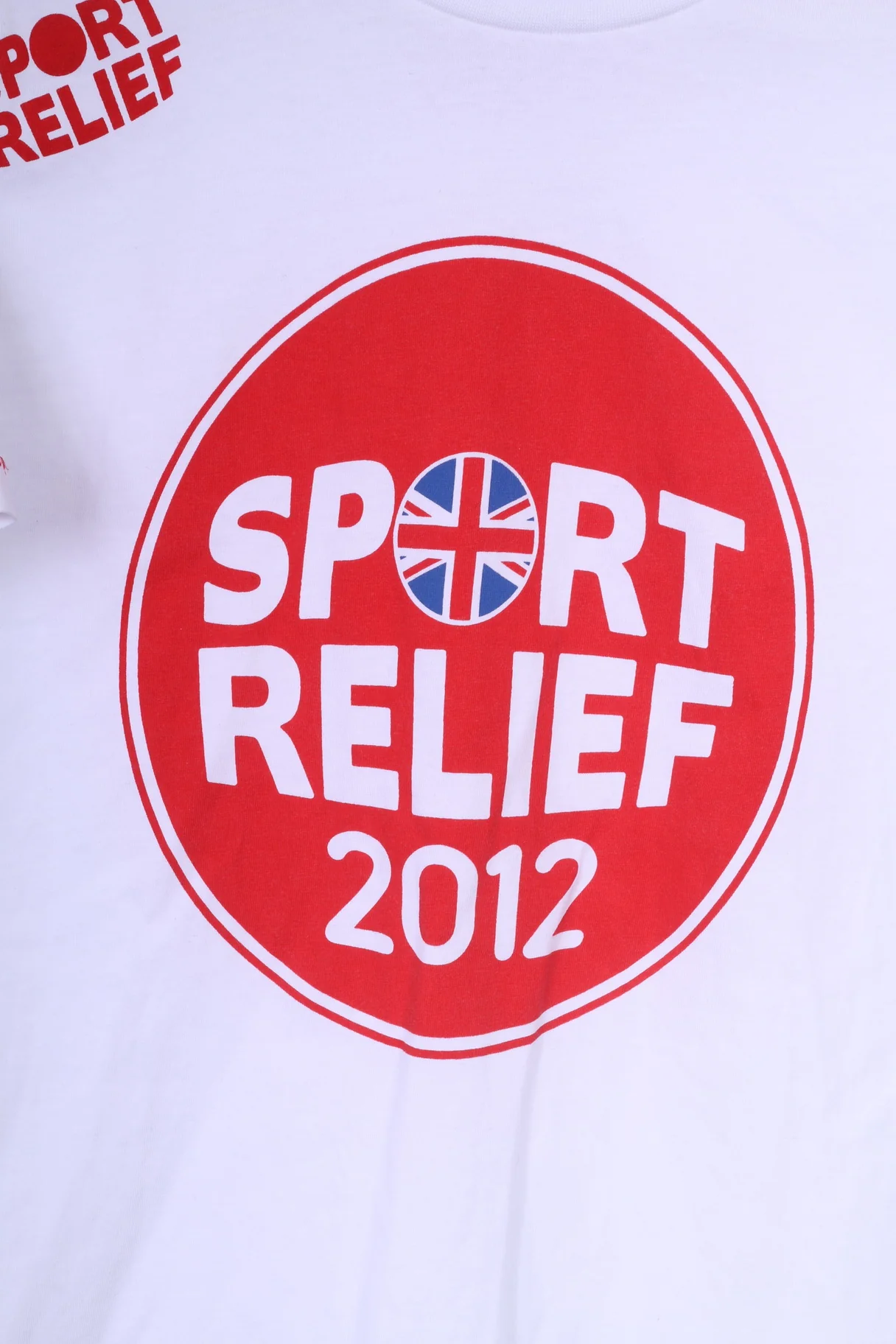 Sport Relief 2012 Boys 13 Yrs Graphic Shirt White Cotton - Image 3
