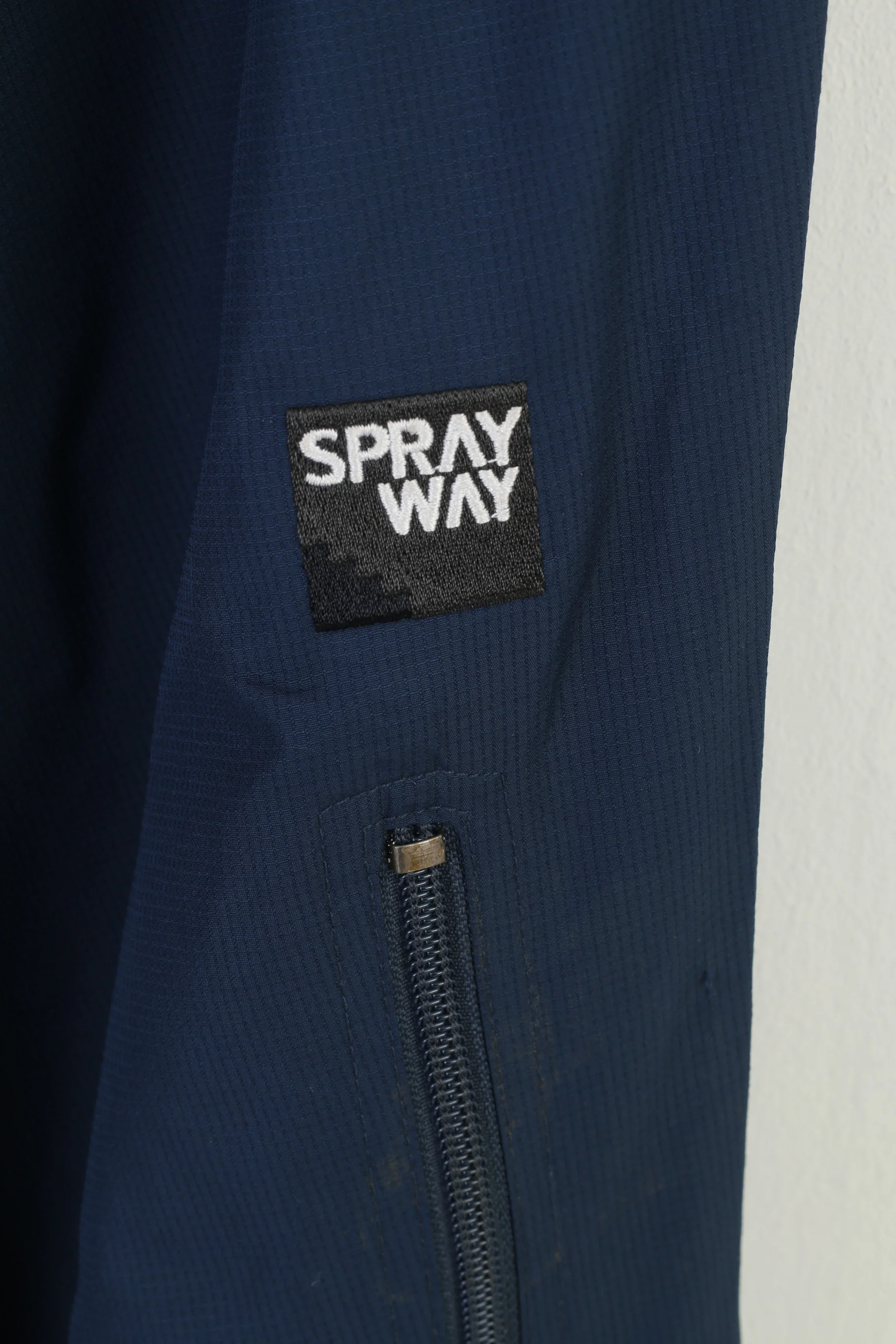 Spray Way Men S Trousers Walking Rainpants Navy Elastic Waist Zippered Legs Outwear Pants - Image 4