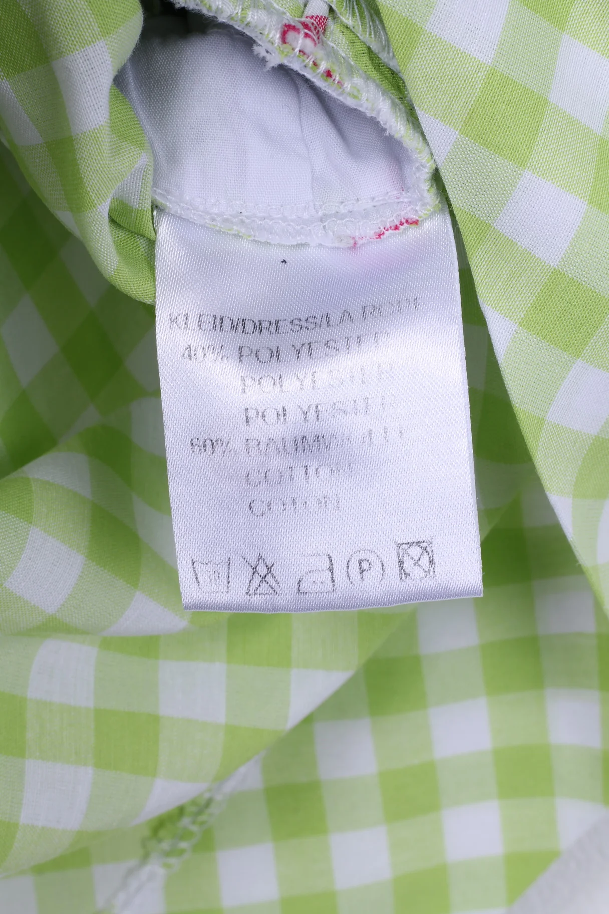 Stockerpoint Women 36 S Mini Dress Check Green Sleeveless Cotton - Image 6