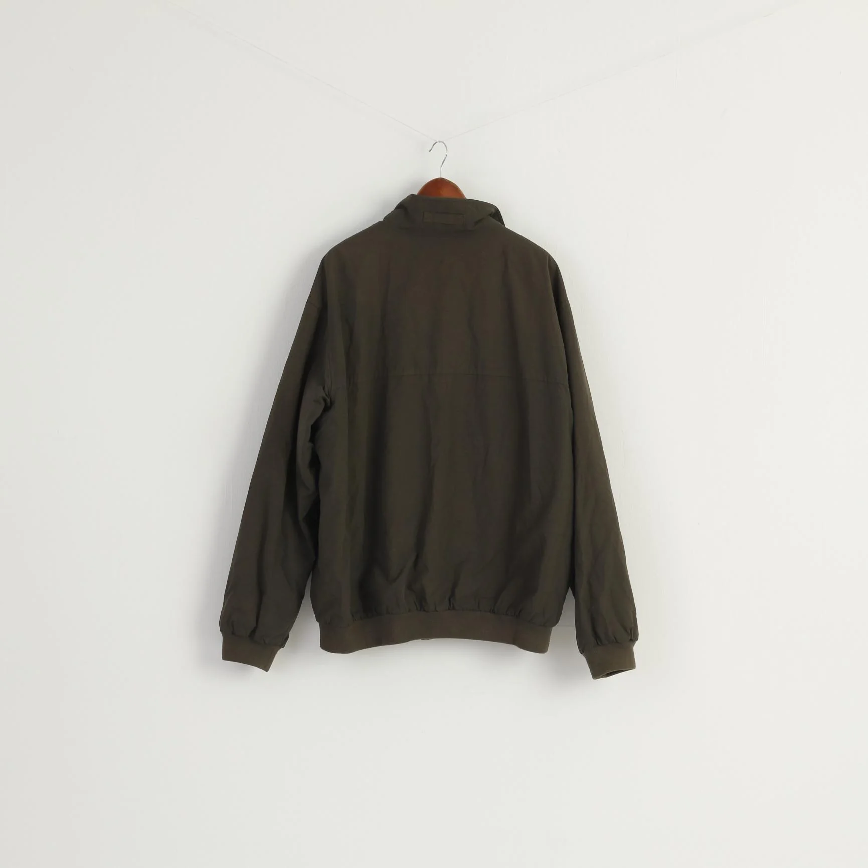 GANT Men 3XL Jacket Green Newport Cotton Nylon Blend Bomber Zip Up Sport Top - Image 6