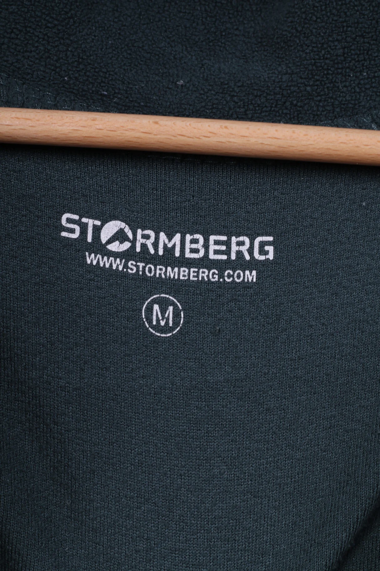 Stormberg Mens M Fleece Top Green Sportswear Top Sweatshirt Zip Neck - Image 4
