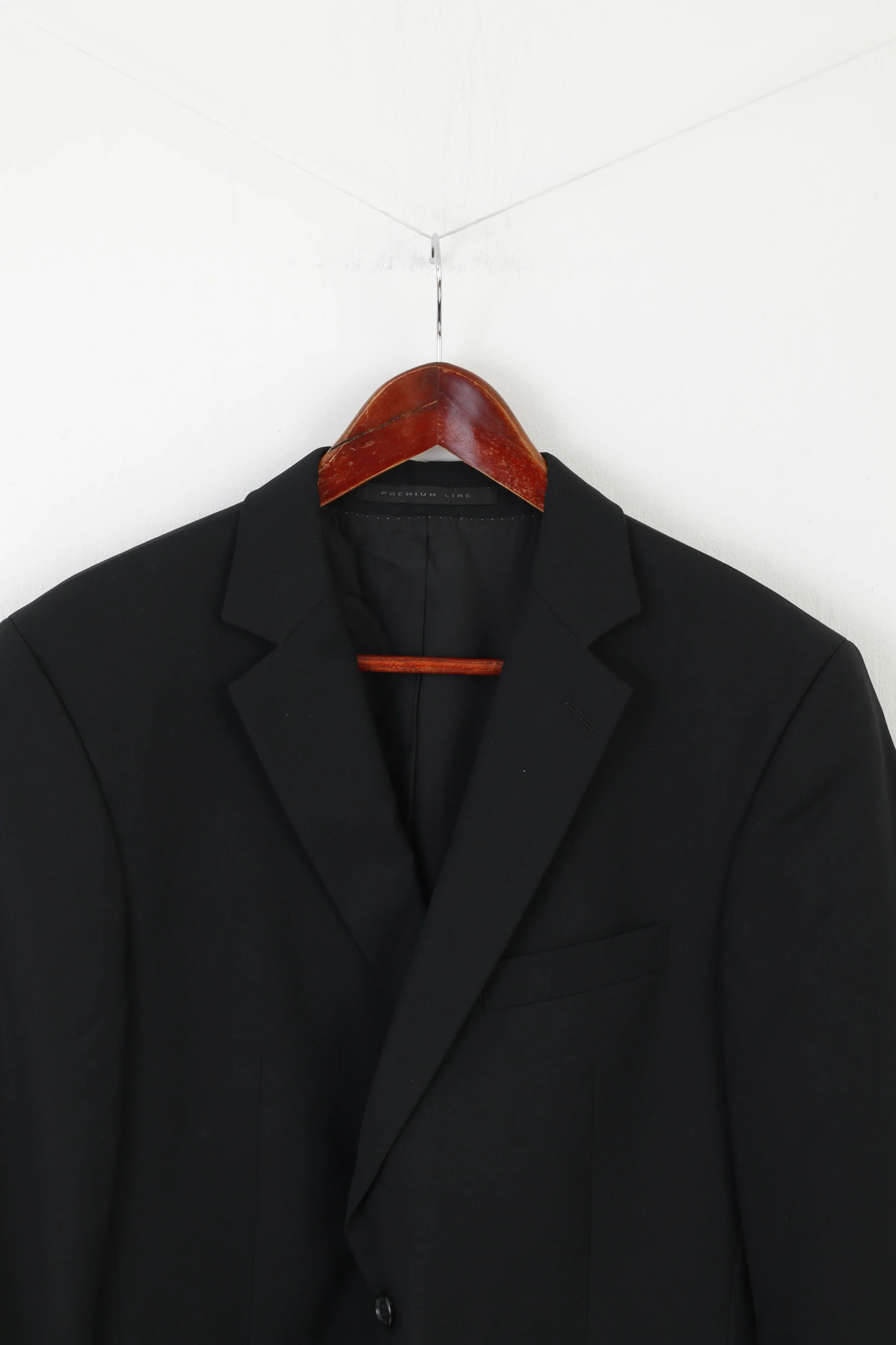 Strellson Men 98 40 Blazer Black Virgin Wool Single Breasted Premium Line Jacket - Image 2