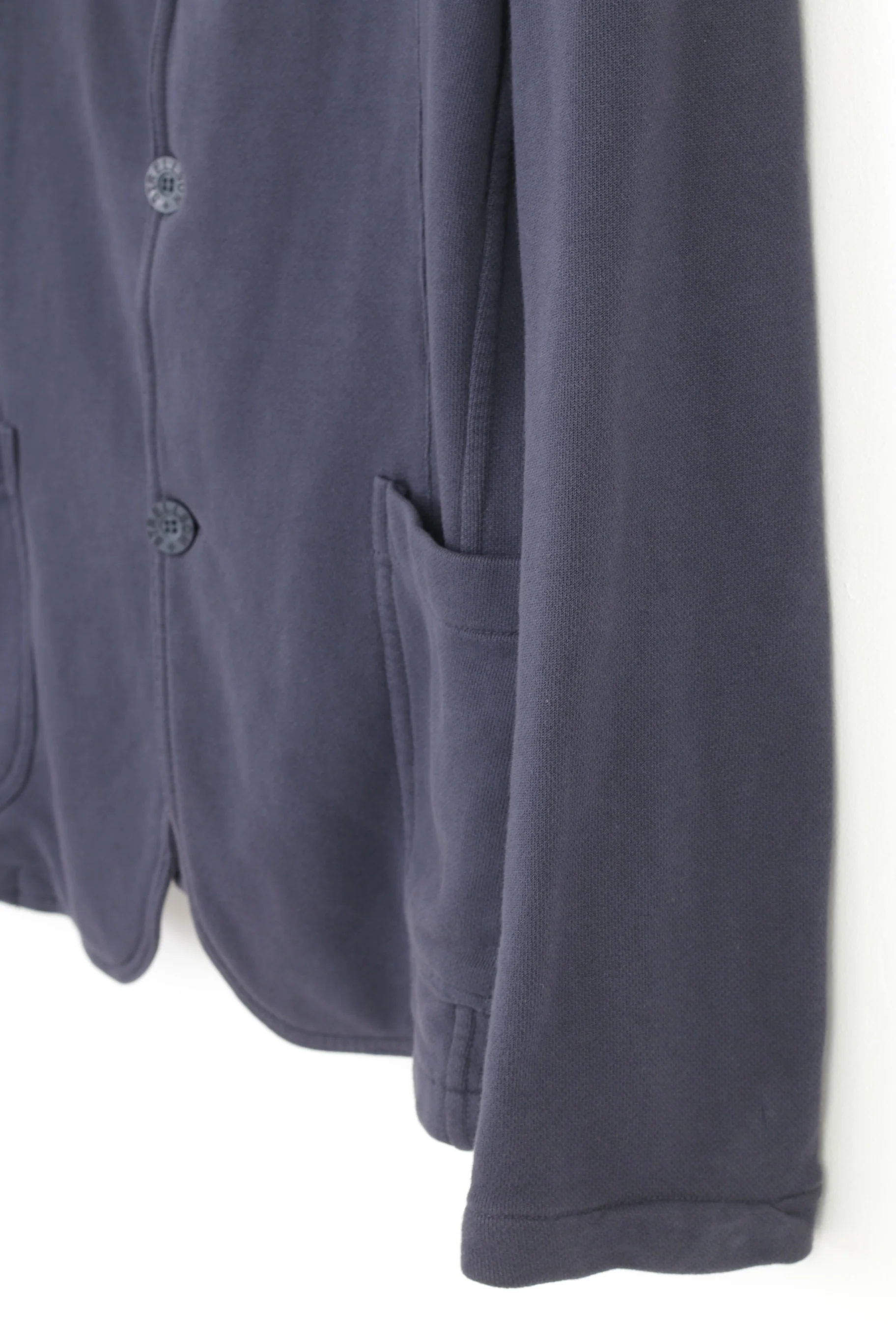 Strellson Men M Blazer Cotton Navy Blue Buttons Long Sleeve Top - Image 3