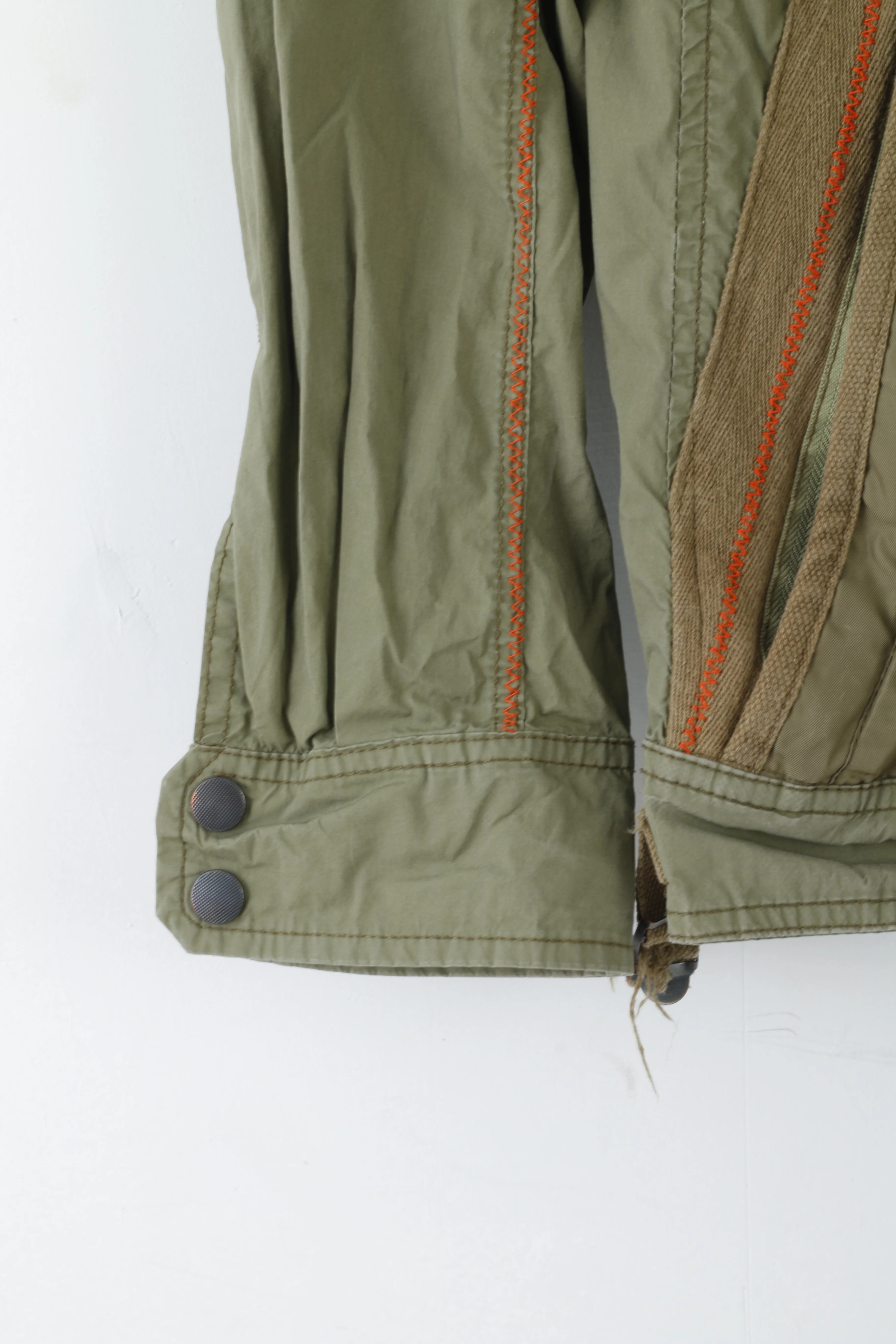 Superdry Japan Womens M Bomber Jacket Khaki Lightweight British Design - Image 3
