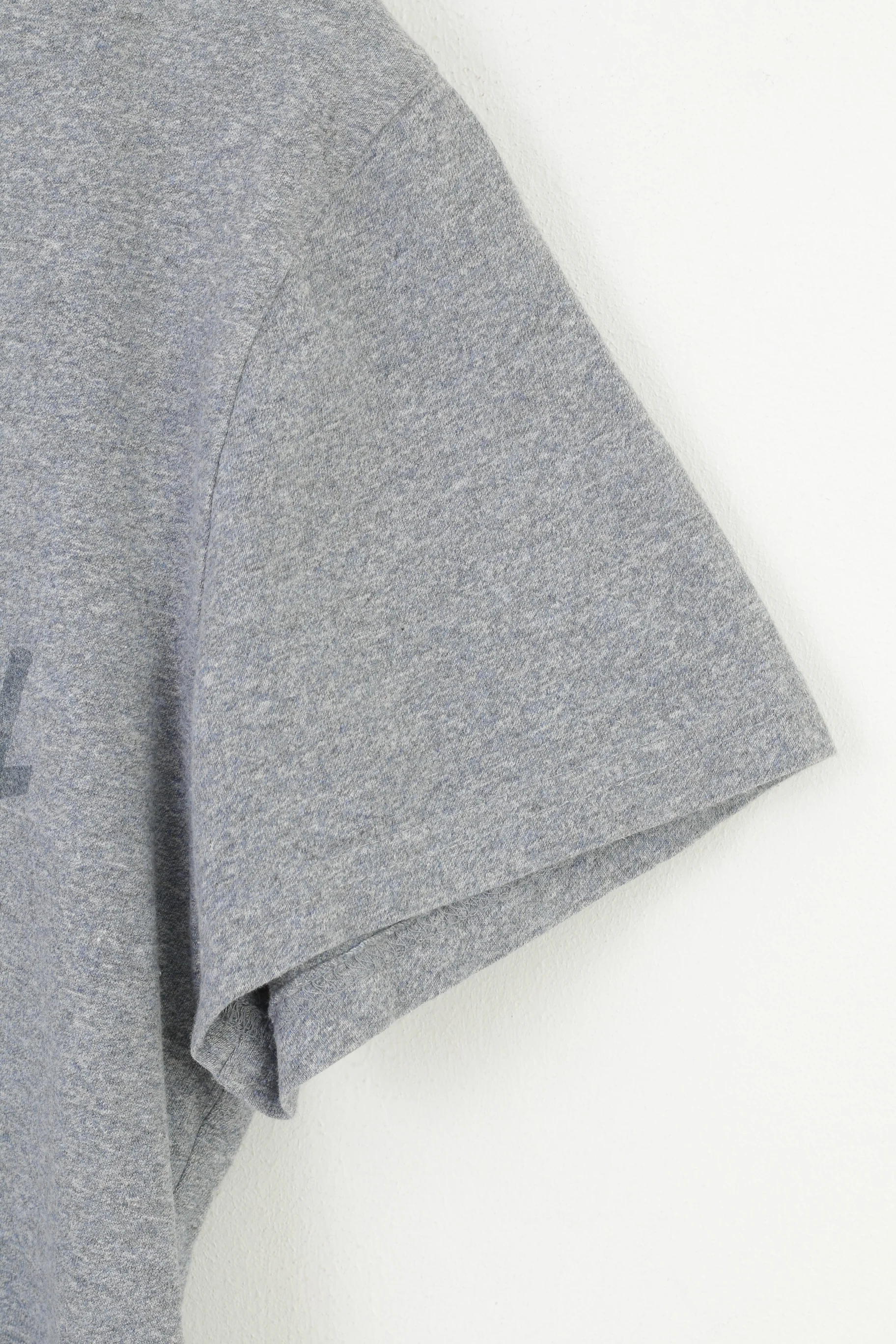 Superdry Men L T-Shirt Grey Short Sleeve Training Classics Cotton Crew Neck Top - Image 3