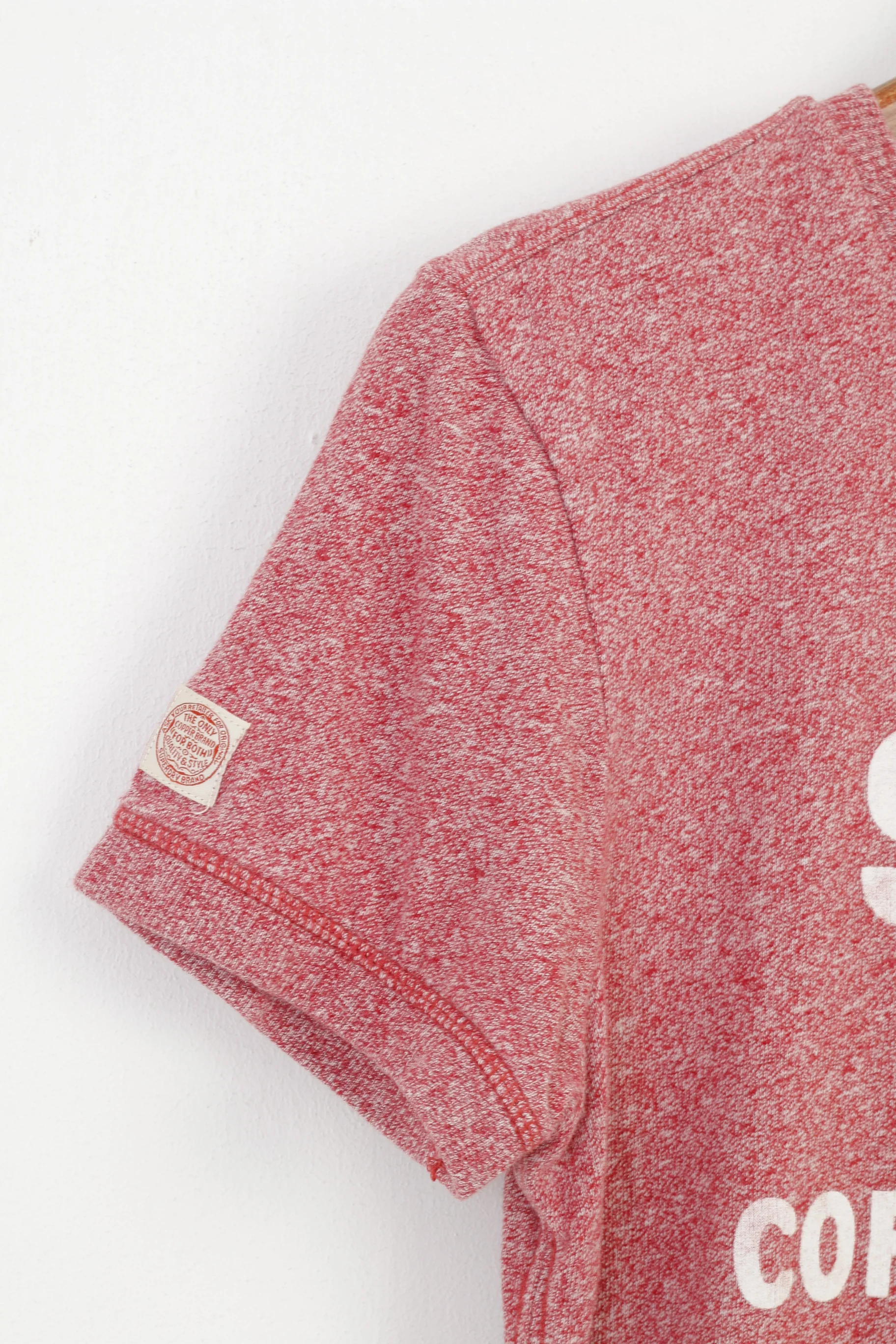 Superdry Men S T-Shirt Crew Neck Red Detailers Cotton Vintage Top - Image 3