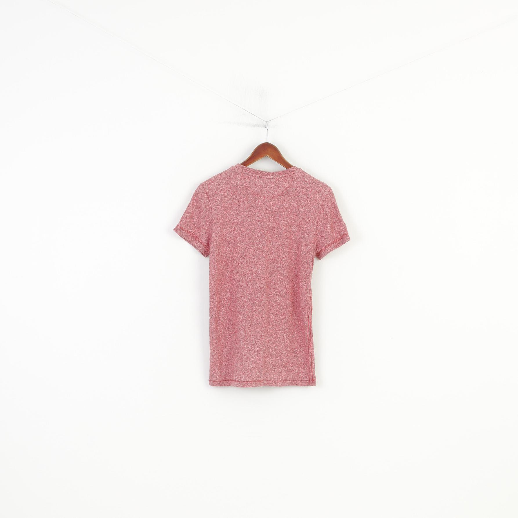 Superdry Men S T-Shirt Crew Neck Red Detailers Cotton Vintage Top - Image 6
