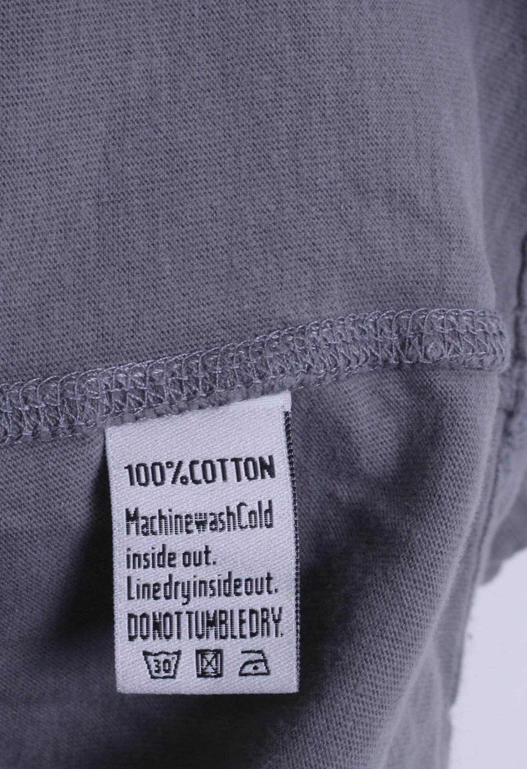 Superdry Mens S T-Shirt Motor Oils Collar Cotton Japan Style Grey - Image 4