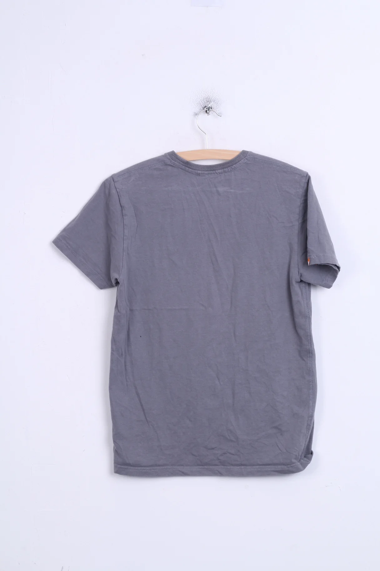 Superdry Mens S T-Shirt Motor Oils Collar Cotton Japan Style Grey - Image 5
