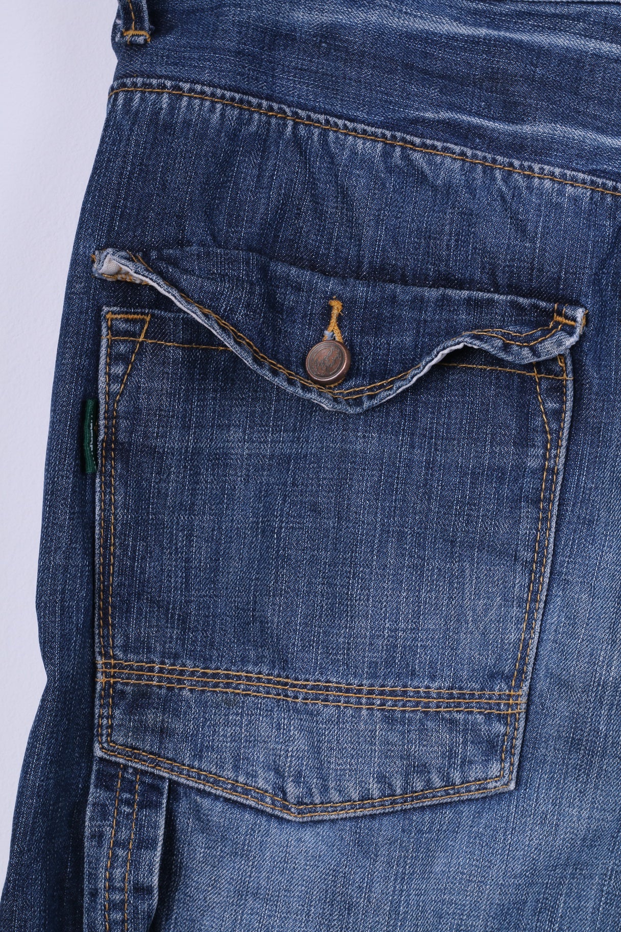 Superdry Mens W36 L32 Trousers Denim Jeans Navy Cotton Japan Pants - Image 6