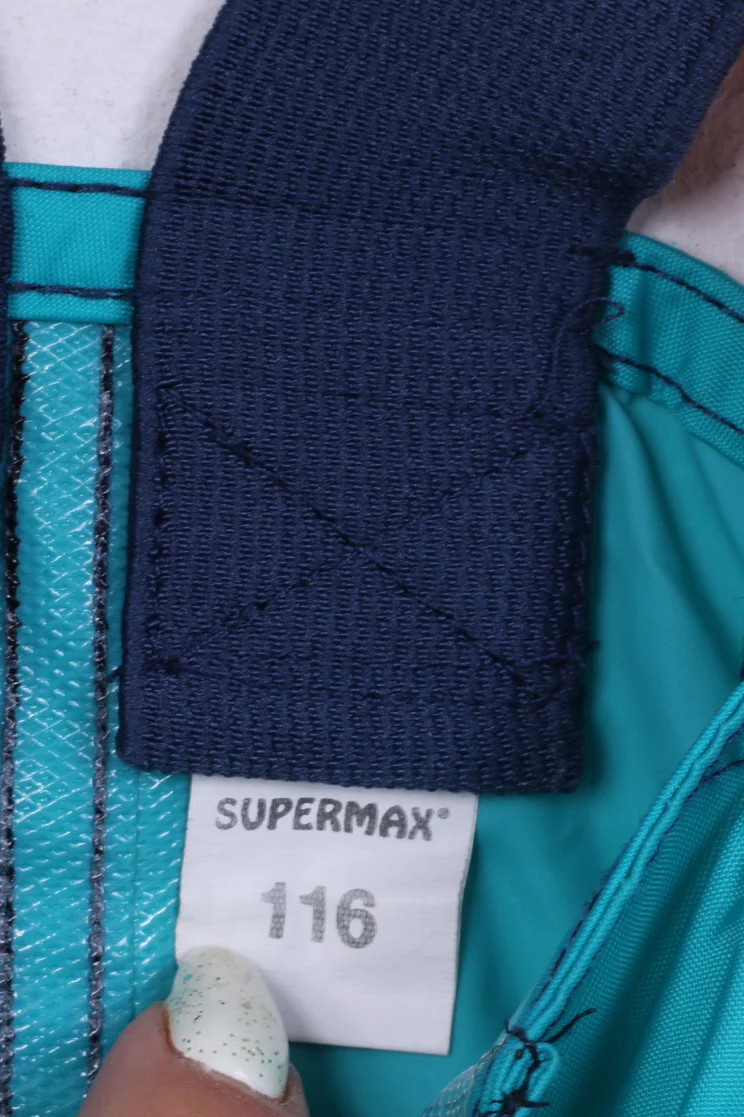 Supermax Boys 116 Trousers Bibs Nylnn Waterproof Navy - Image 3
