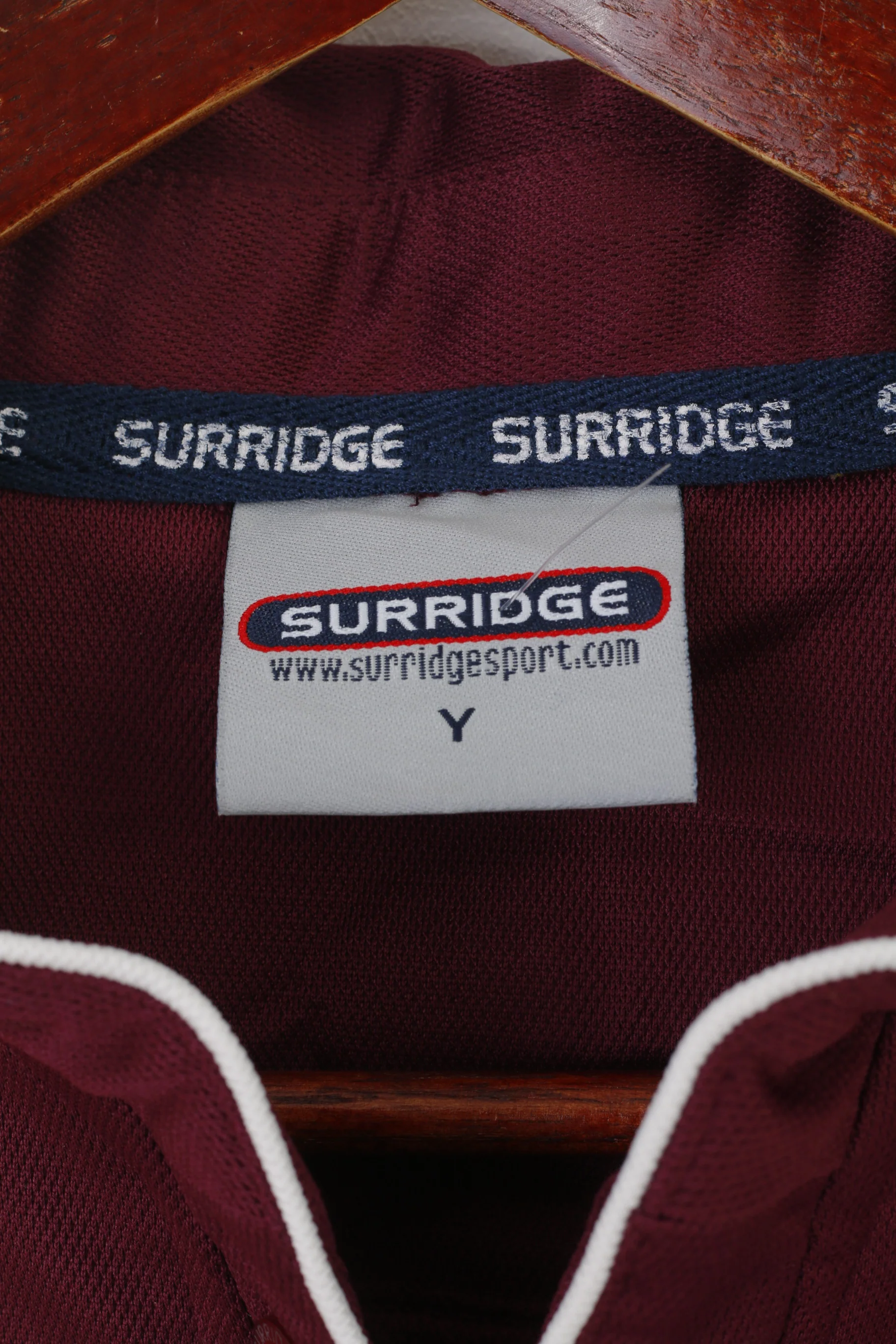 Surridge Youth Y Shirt Maroon Prince's Trust Challange Trophy 2007 Sportswear Jersey Top - Image 3