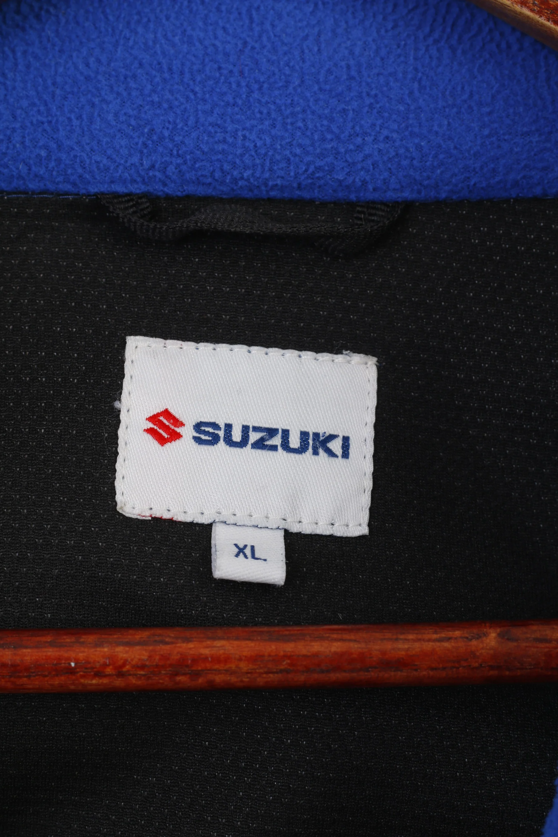 Suzuki Men XL Fleece Jacket Blue Vintage Race Full Zipper Team Cars Automotive Vintage Top - Image 7