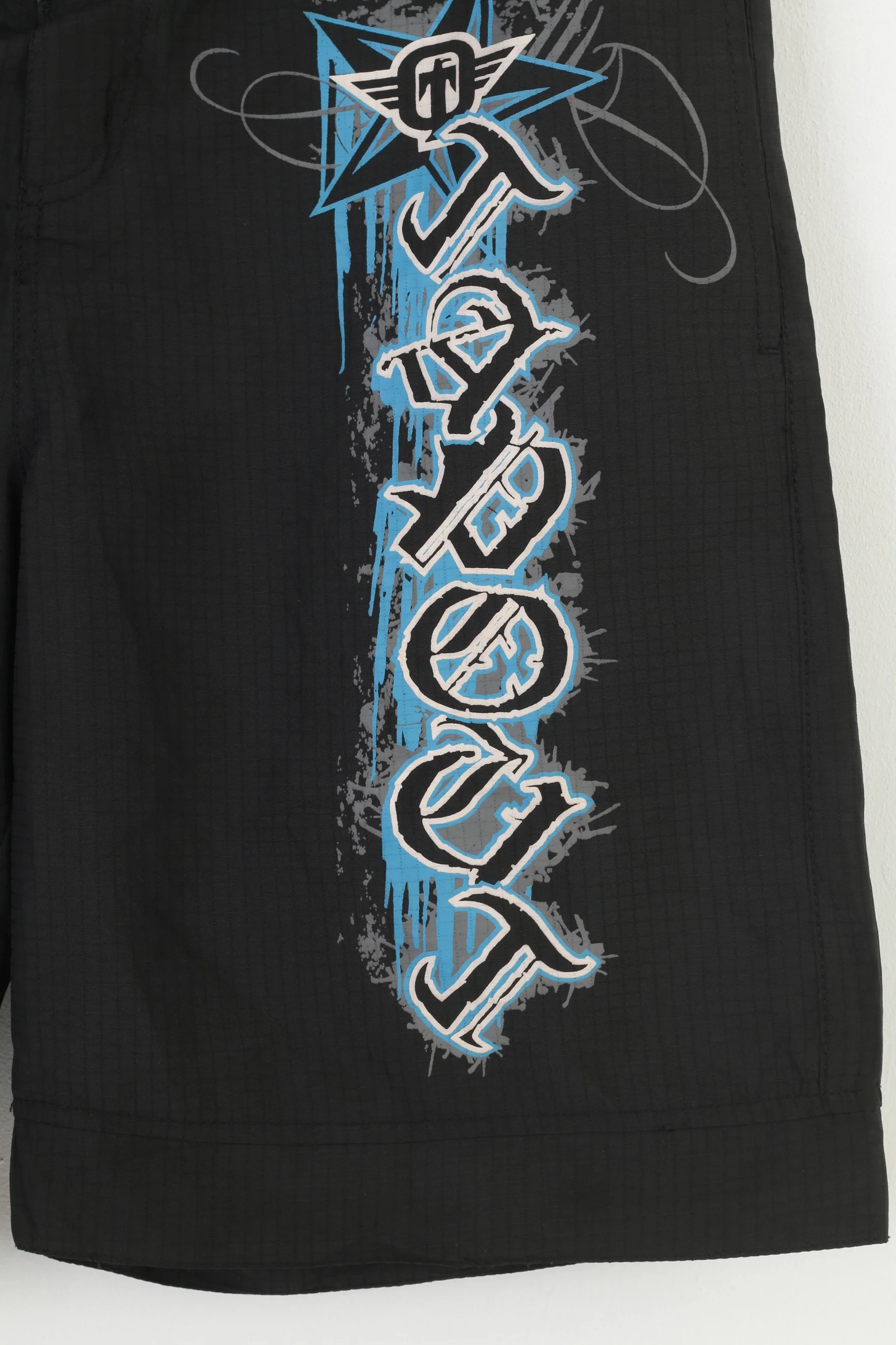 Tapout Men XL Shorts Black Sportswear Logo Training Boxing MMA Vintage - Image 3