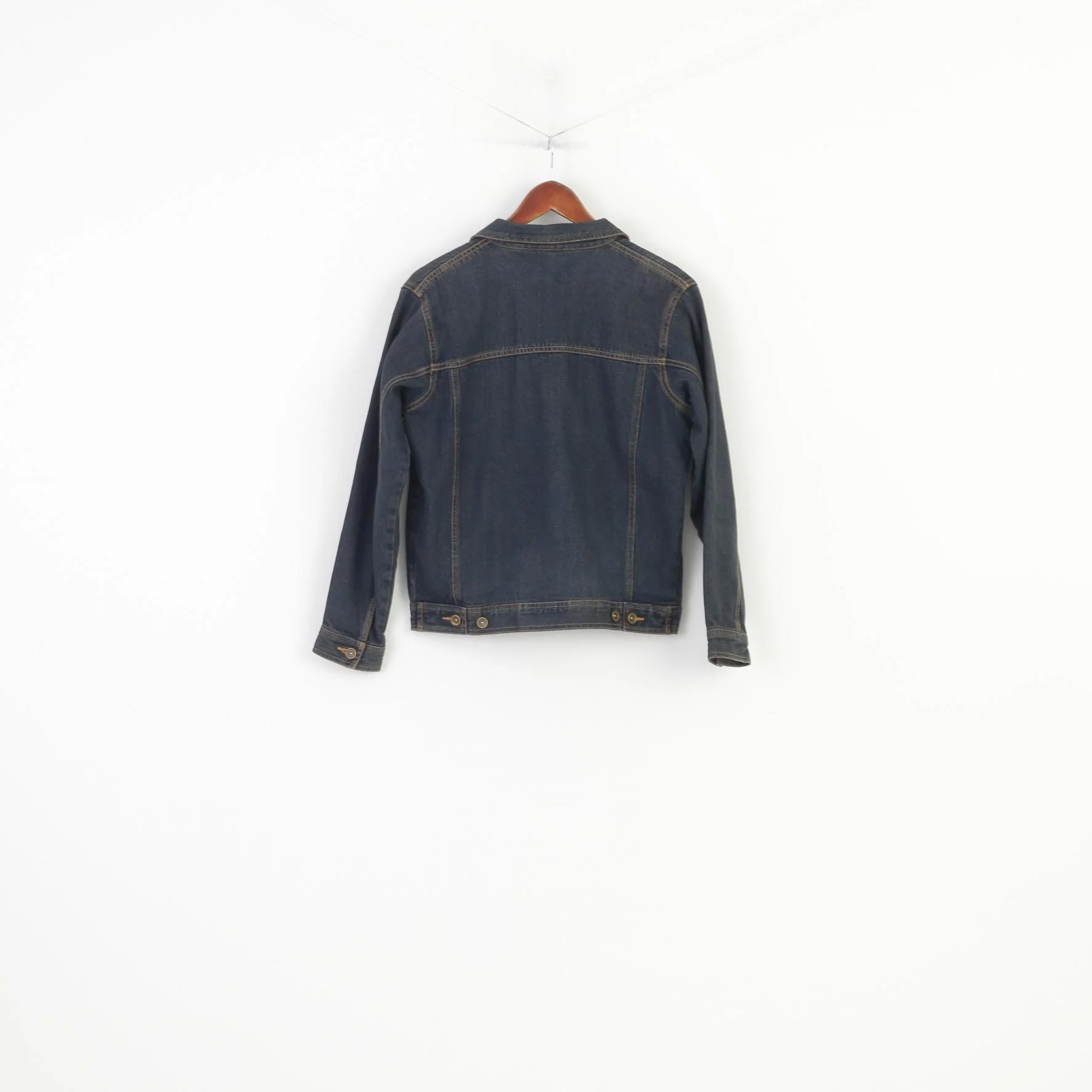 TCM Boys 158 164 Jacket Cotton Blue Denim Jeans Vintage Bottoms Collar Top - Image 6