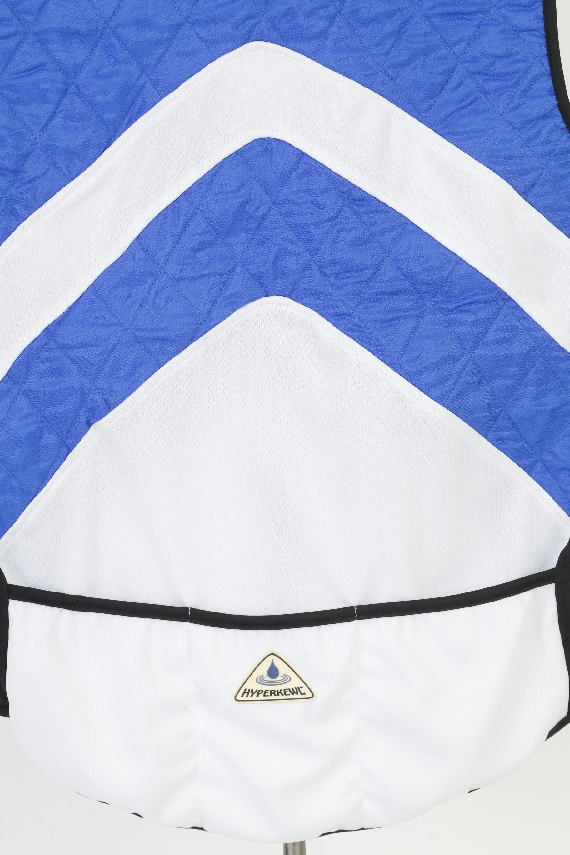 Techniche Men M Vest Full Zipper Blue Cycling Evaporative Cooling Nylon Back Pockets Top - Image 7