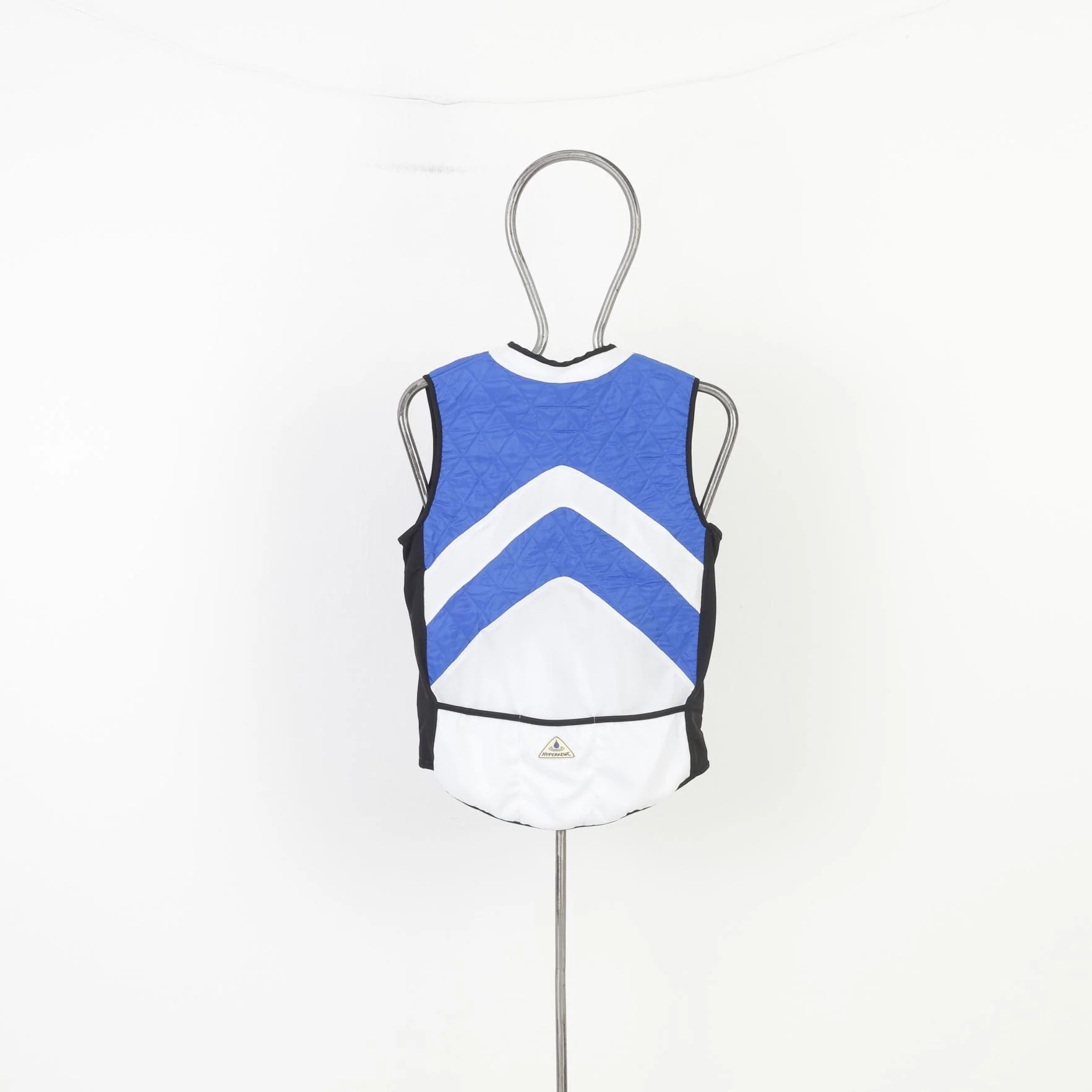 Techniche Men M Vest Full Zipper Blue Cycling Evaporative Cooling Nylon Back Pockets Top - Image 8