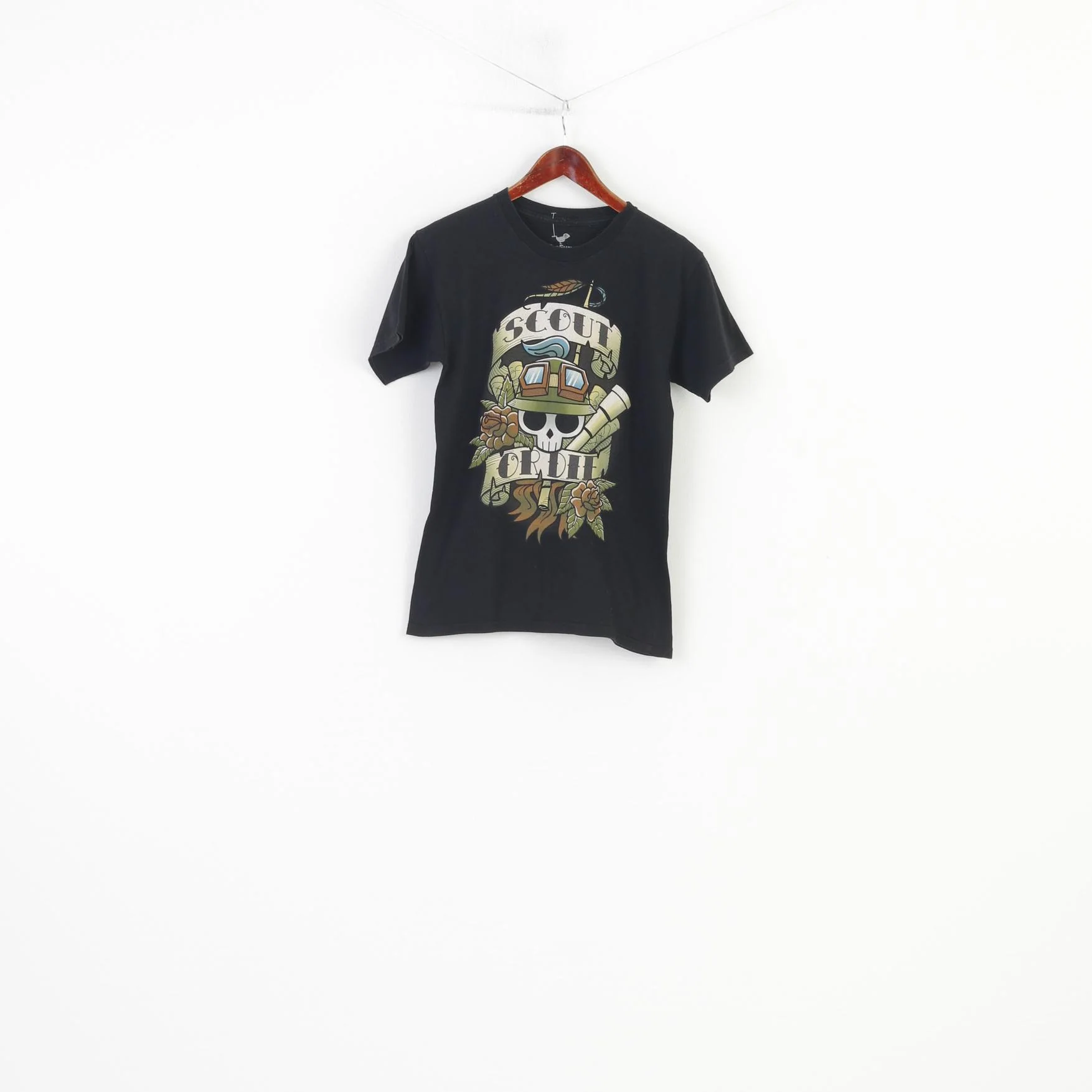 TeeFury Men S T-Shirt Black Cotton Scout Ordii Skull Graphic Short Sleeve Crew Neck Top