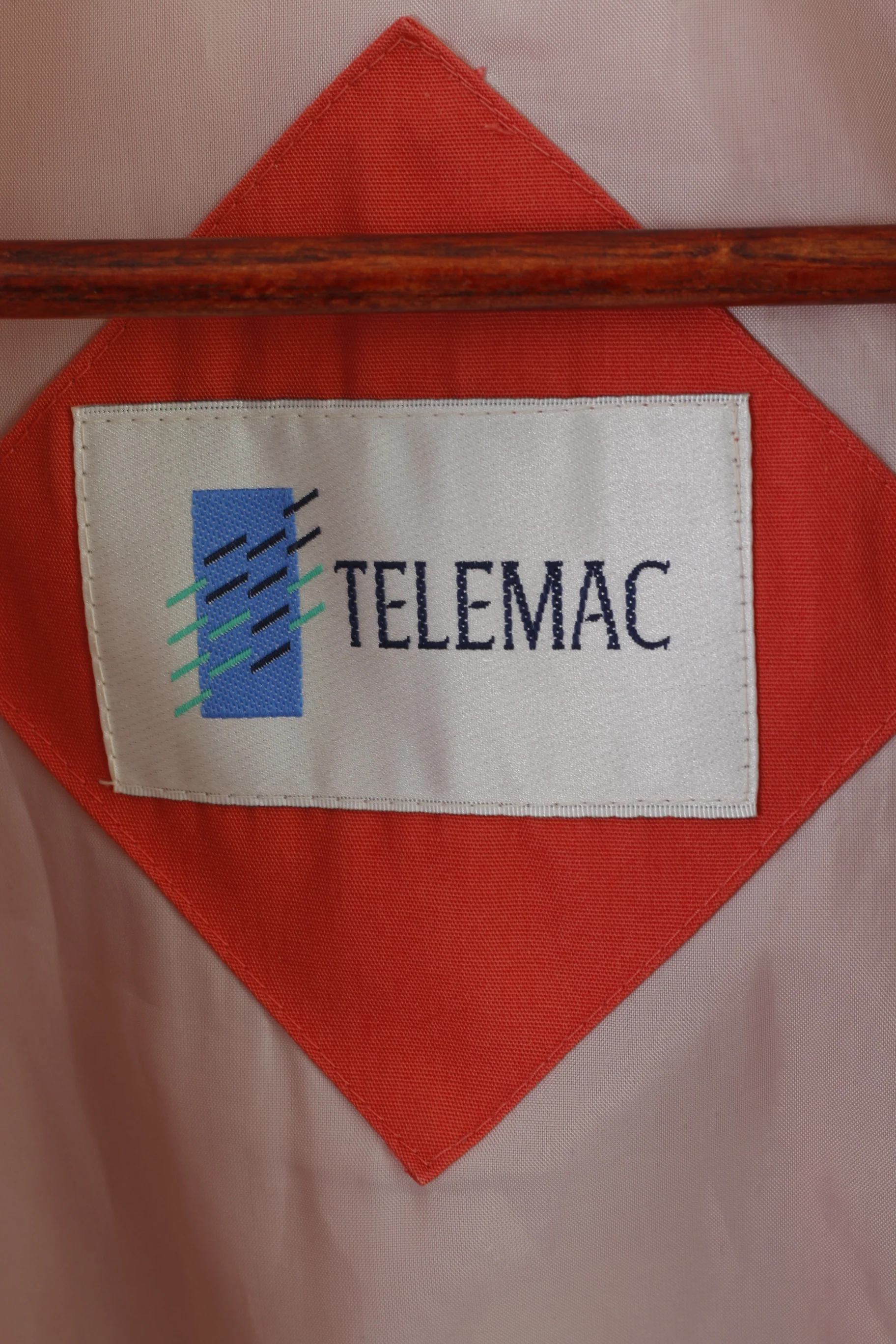 Telemac Women 12 M Bomber Jacket Peach Vintage Retro Snap Light Casual Top - Image 5