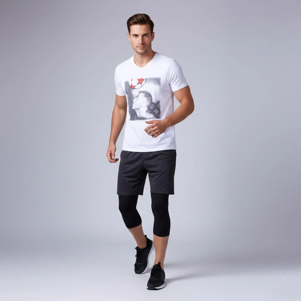 The Beckhams For Sport Relief Mens L (M) T-Shirt White Cotton Crew Neck Top