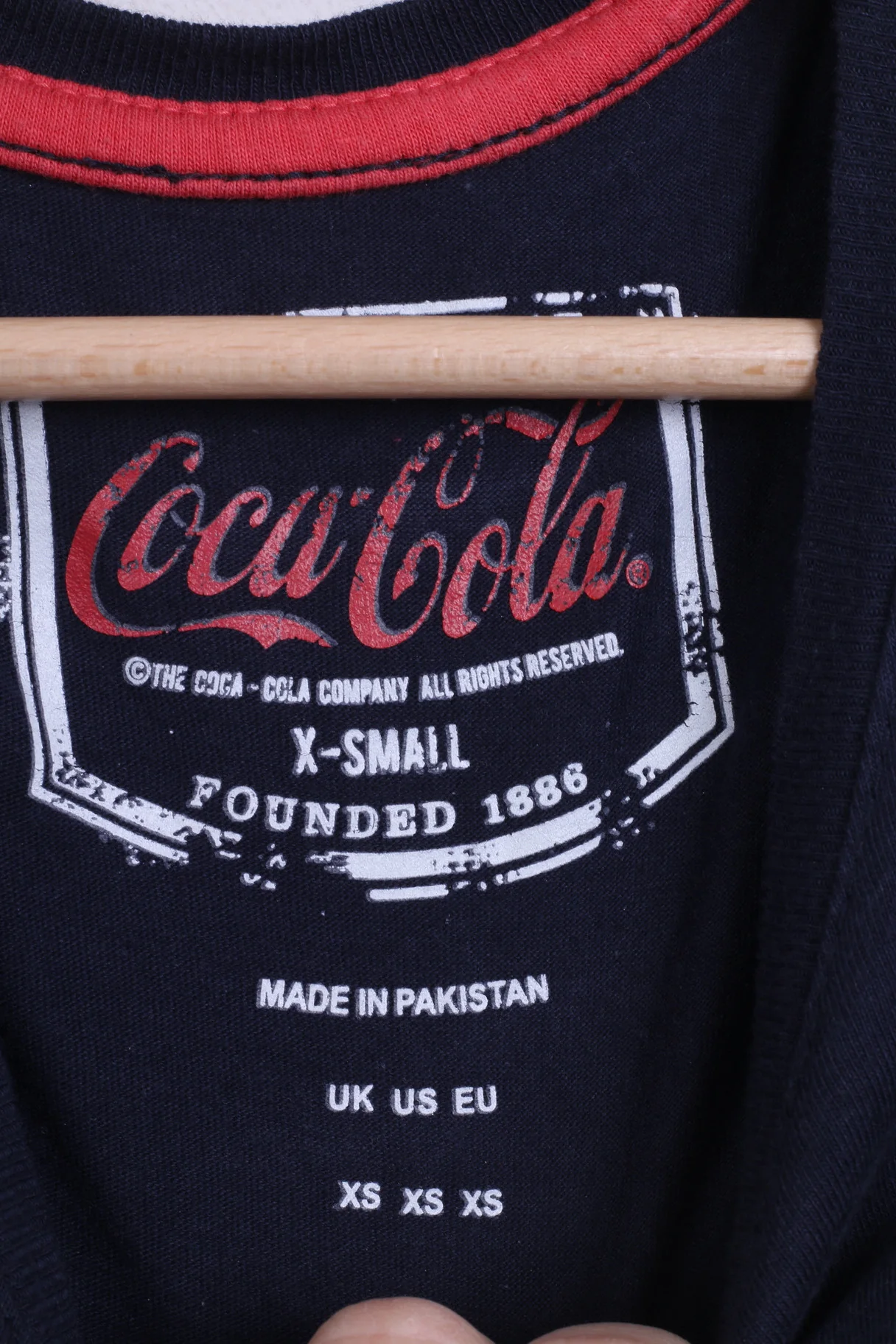 The Coca-Cola Womens Xs T-Shirt Navy Cotton Holidays are Coming - Image 3