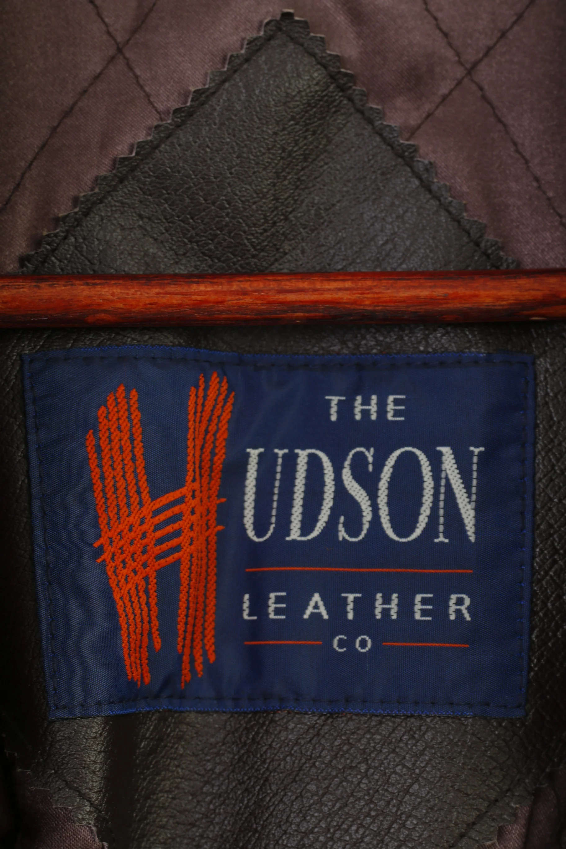 The Hudson Women 14 40 L Leather Jacket Brown Blazer Single Breasted Bottoms Vintage Top - Image 6