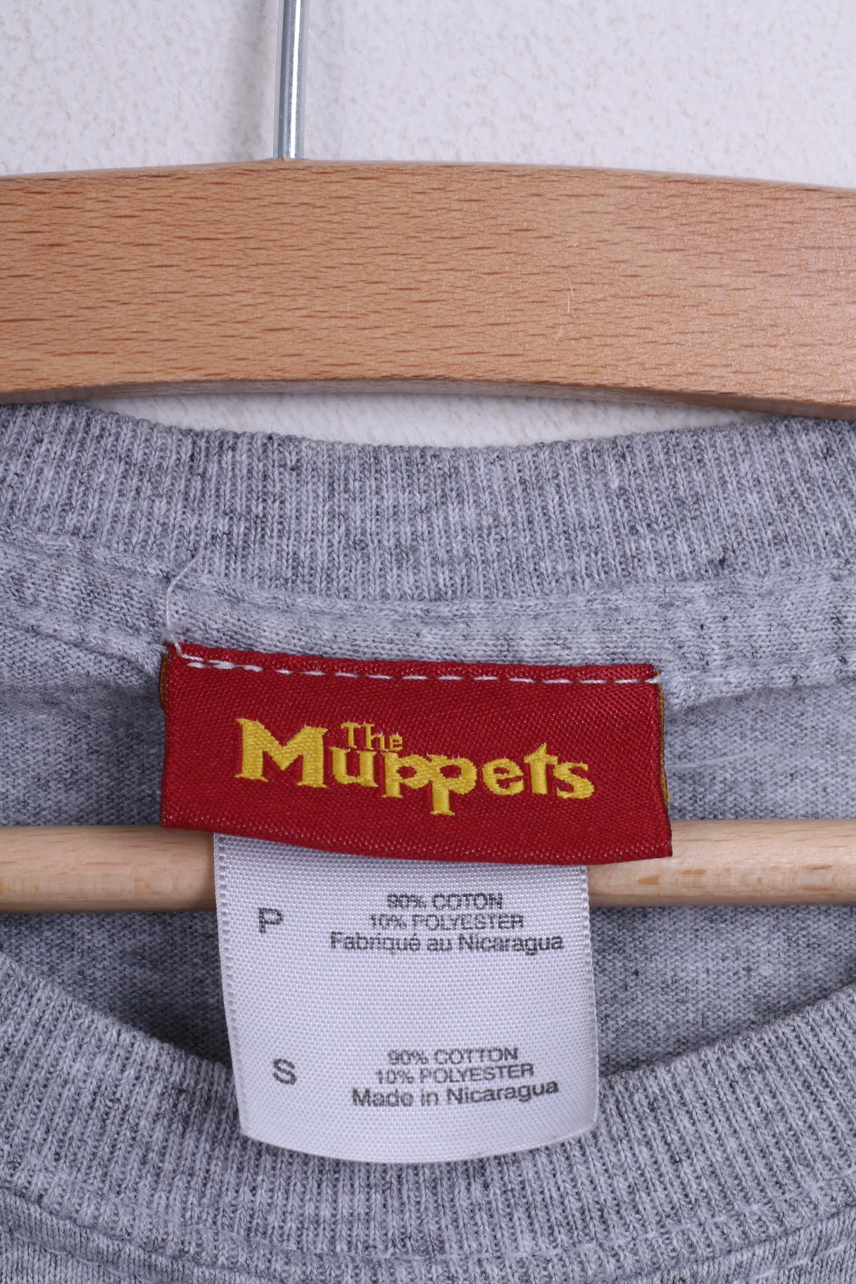 The Muppets Mens S T-Shirt Top Crew Neck Grey Im An Animal Cotton - Image 3