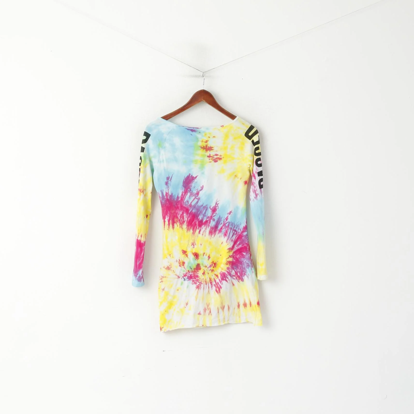 The Ragged Priest Women S Mini Dress Cotton Tie Dye Long Sleeve Soft - Image 6