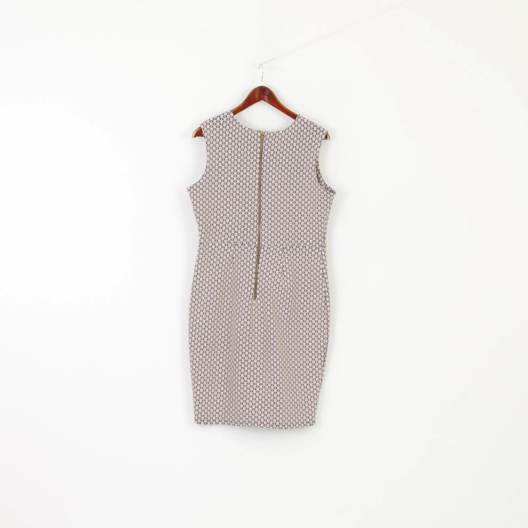 Therapy London Women 14 M Dress Navy Pink Pencil Elegant Sleeveless - Image 5
