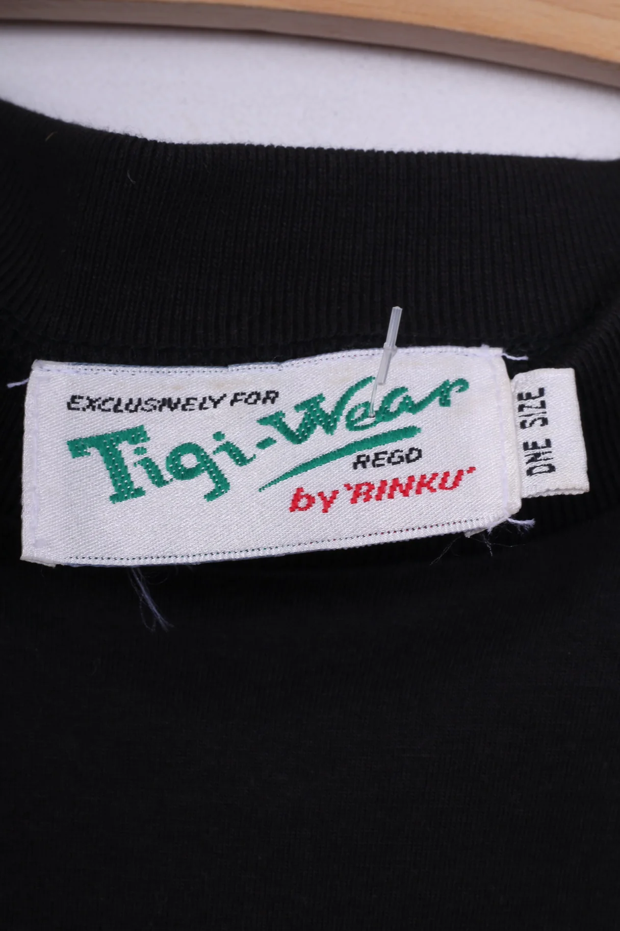 Tigi-Wear by Rinku Womens One Size T-Shirt Graphic Black Cotton Top - Image 4