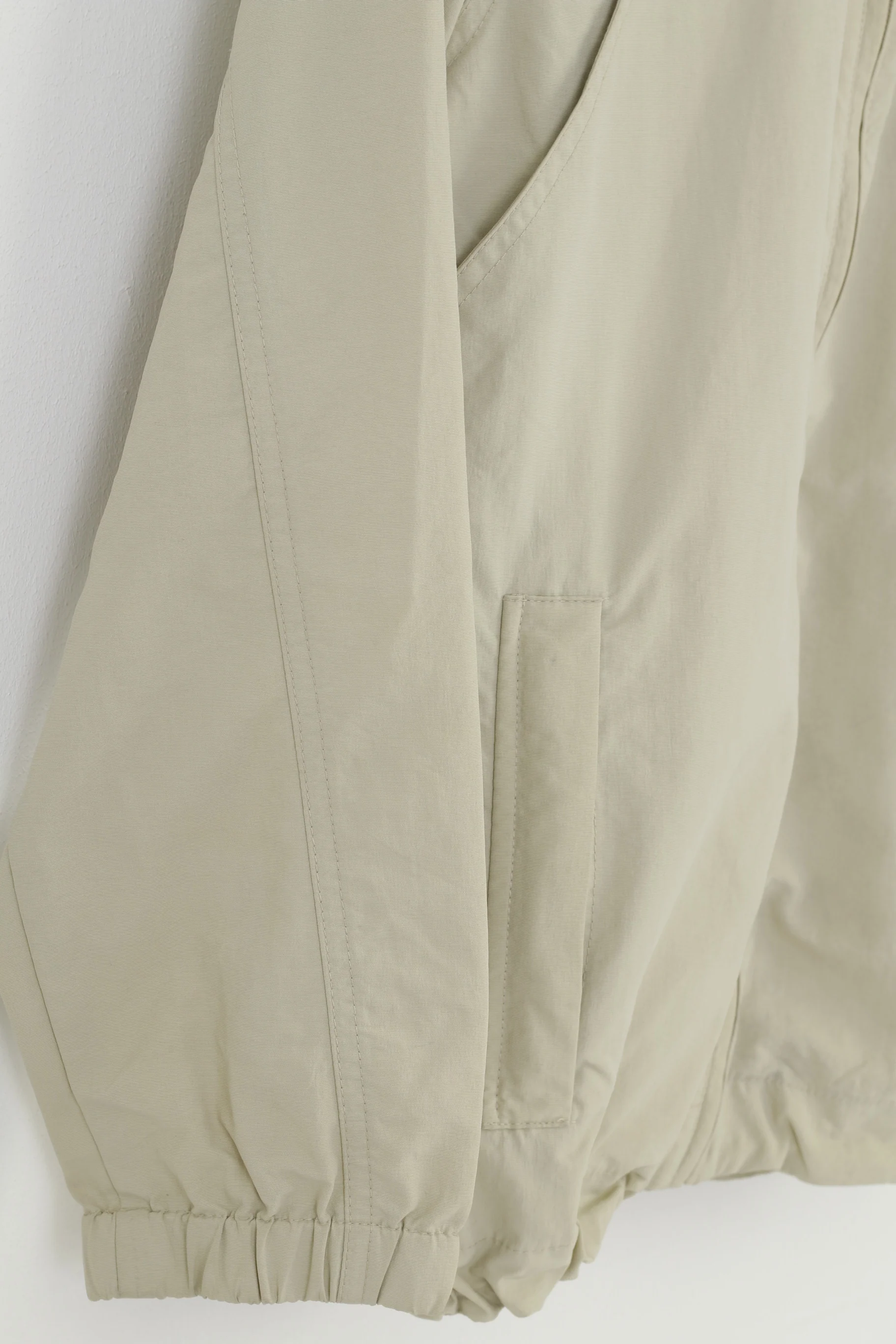 Timberland Boys 12 Age 152 Jacket Retractable Hood Cream Full Zipper Drawsting Bottom Top - Image 3