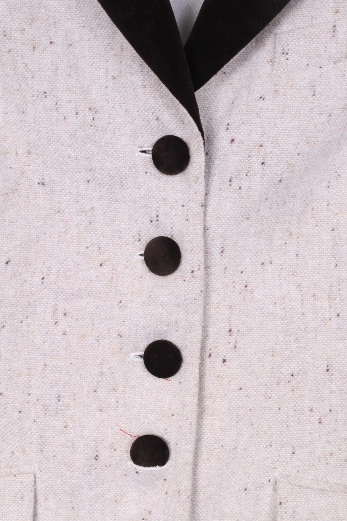 Together Womens 10 36 S Blazer Cream Single Breasted Tail Back Shoulder Pads Vinatge - Image 3