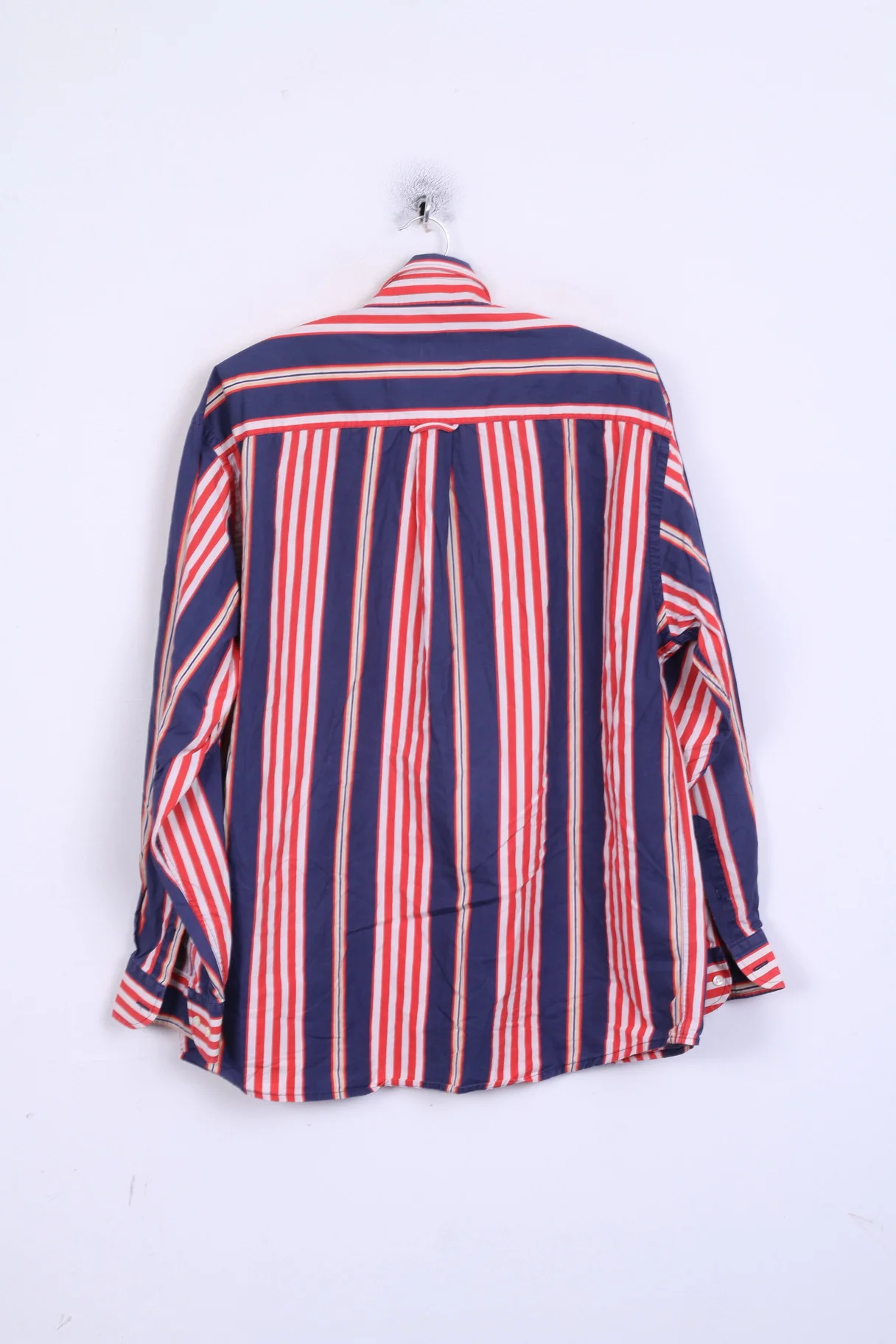 TOGGERY Mens XL Casual Shirt Striped Button Down Collar Multi - Image 5