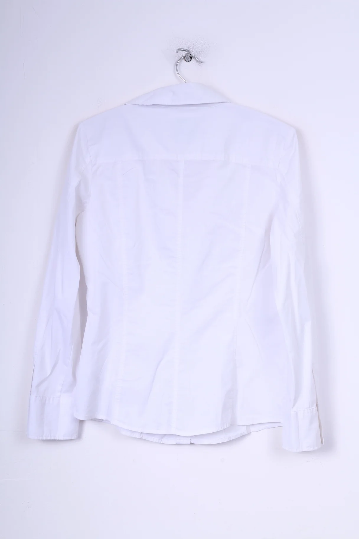 Tom Tailor Womens M 38 Casual Shirt Blouse White Long Sleeve Cotton - Image 6