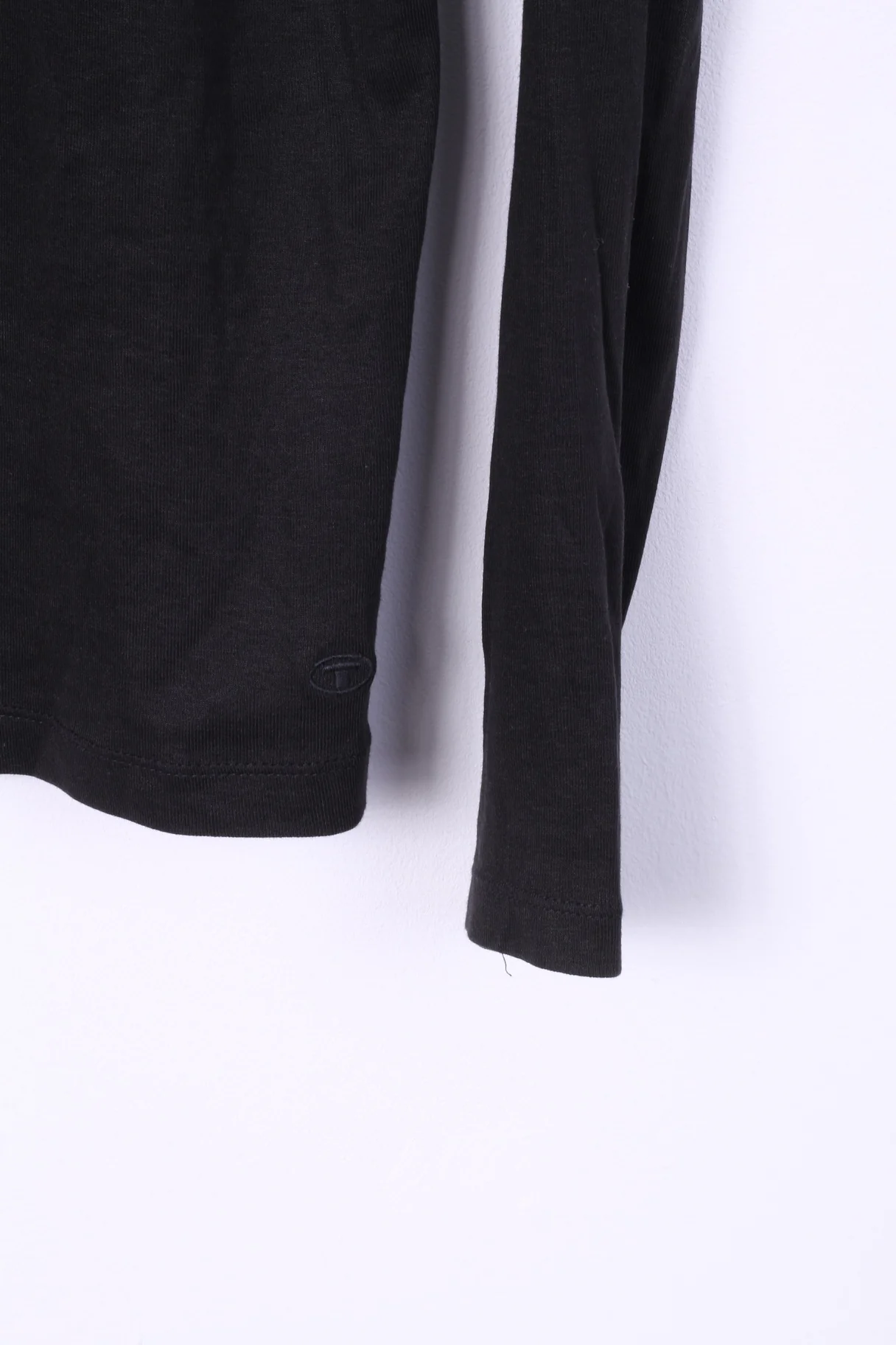 Tom Tailor Women XL Shirt Long Sleeve Black Cotton Top - Image 3