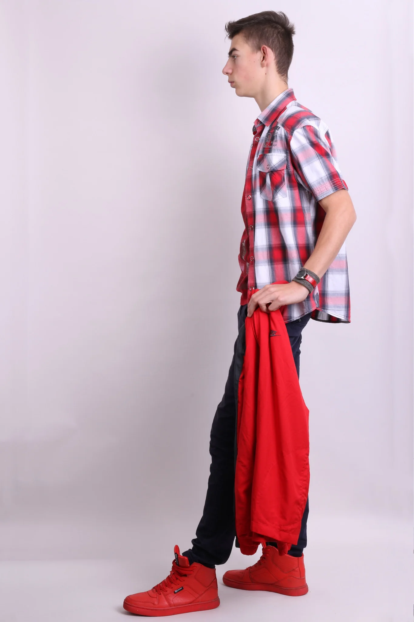 Tom Tompson Mens S Casual Shirt Check Motocross Cotton - Image 2