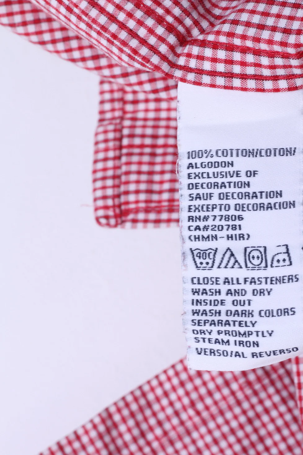 Tommy Hilfiger Mens XL Casual Shirt White Check Button Down Collar - Image 5