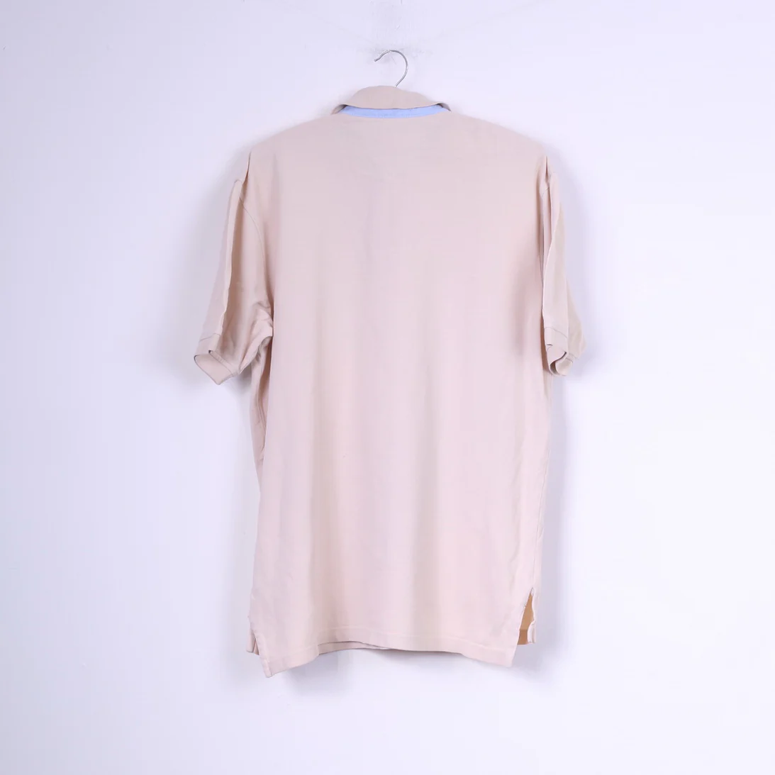 Tommy Hilfiger Mens L Polo Shirt Beige Buttons Detailed Top Cotton - Image 6