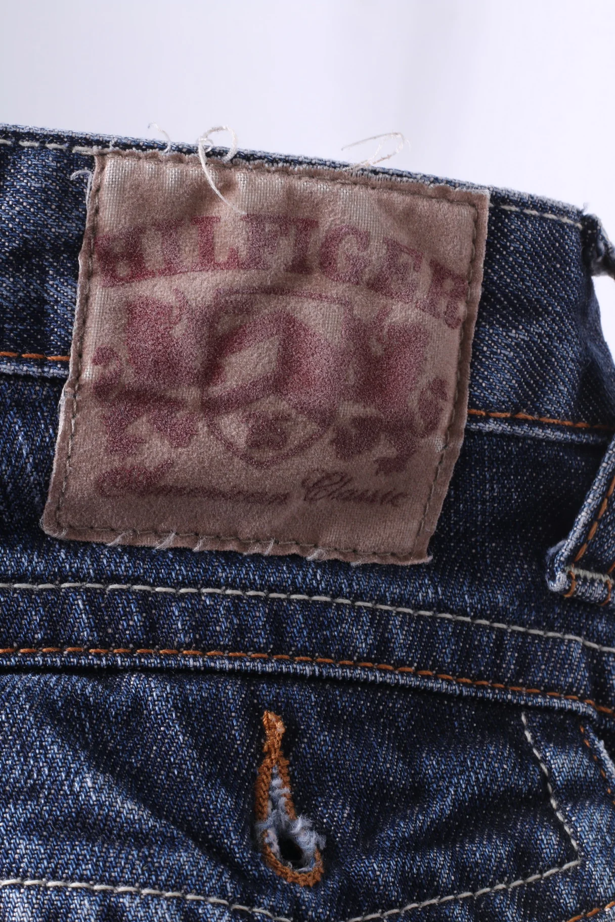Tommy Hilfiger Boys 16 Age XL Trousers Denim Jeans Cotton Gage Blue Destructed - Image 5