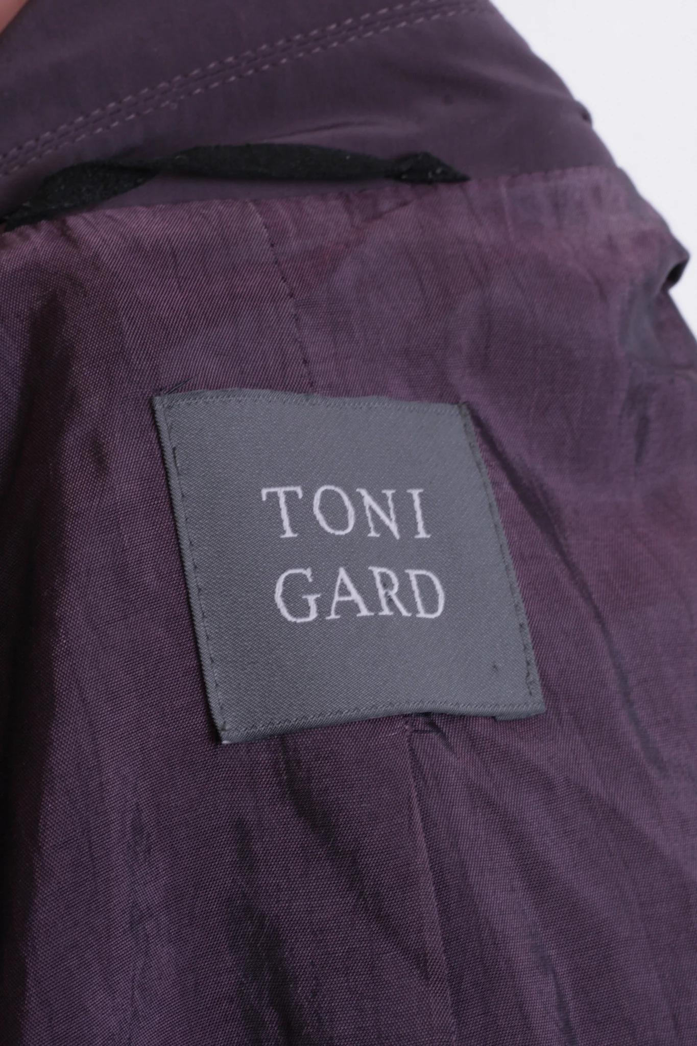Toni Gard Womens 16 M Top Suit Purple Buttons Down Nylon - Image 6