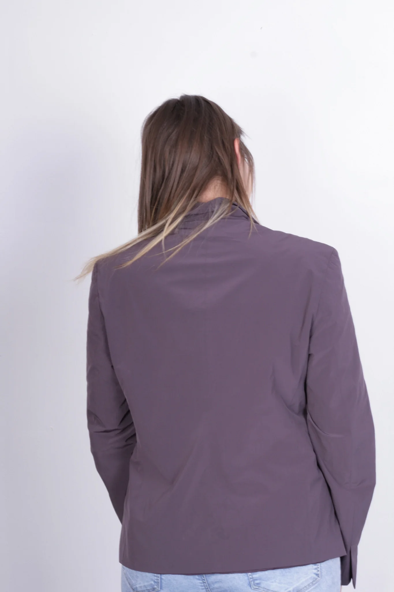 Toni Gard Womens 16 M Top Suit Purple Buttons Down Nylon - Image 7