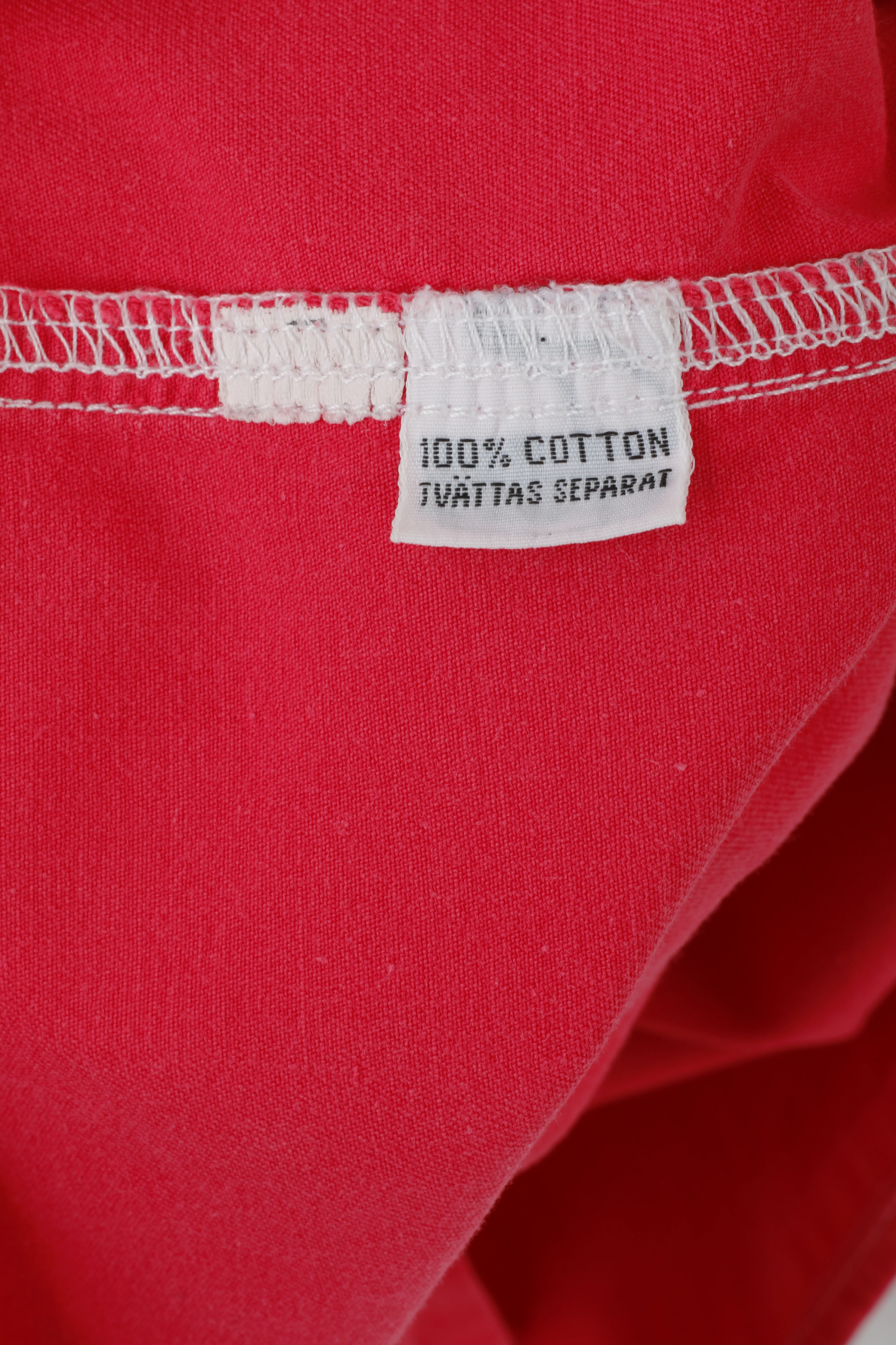 Trader Mens XL Casual Shirt Pink Long Sleeve Cotton Buttoned Breast Pockets - Image 7