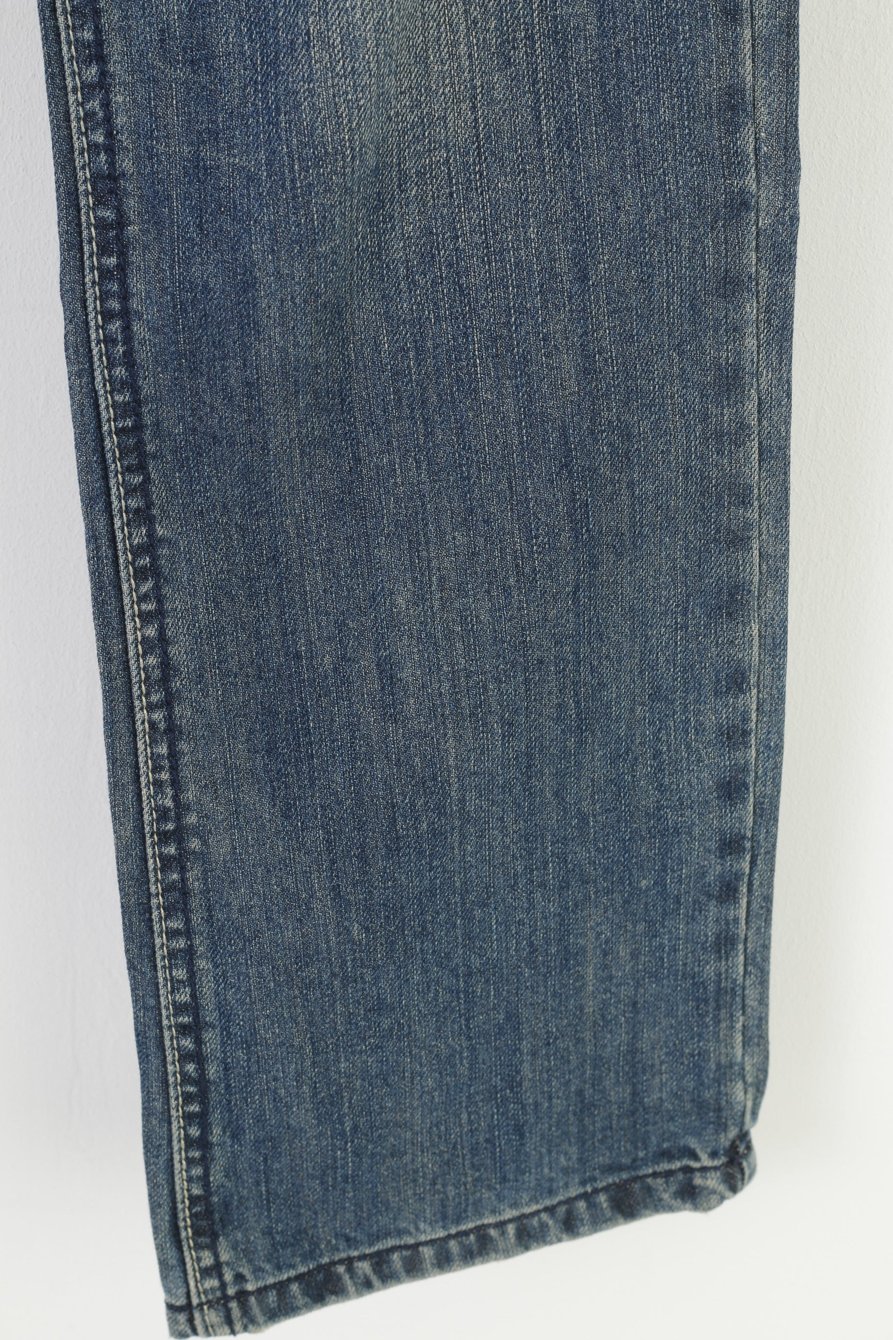 Trinity Women Trousers M Cotton Denim Light Blue Jeans Pants - Image 3