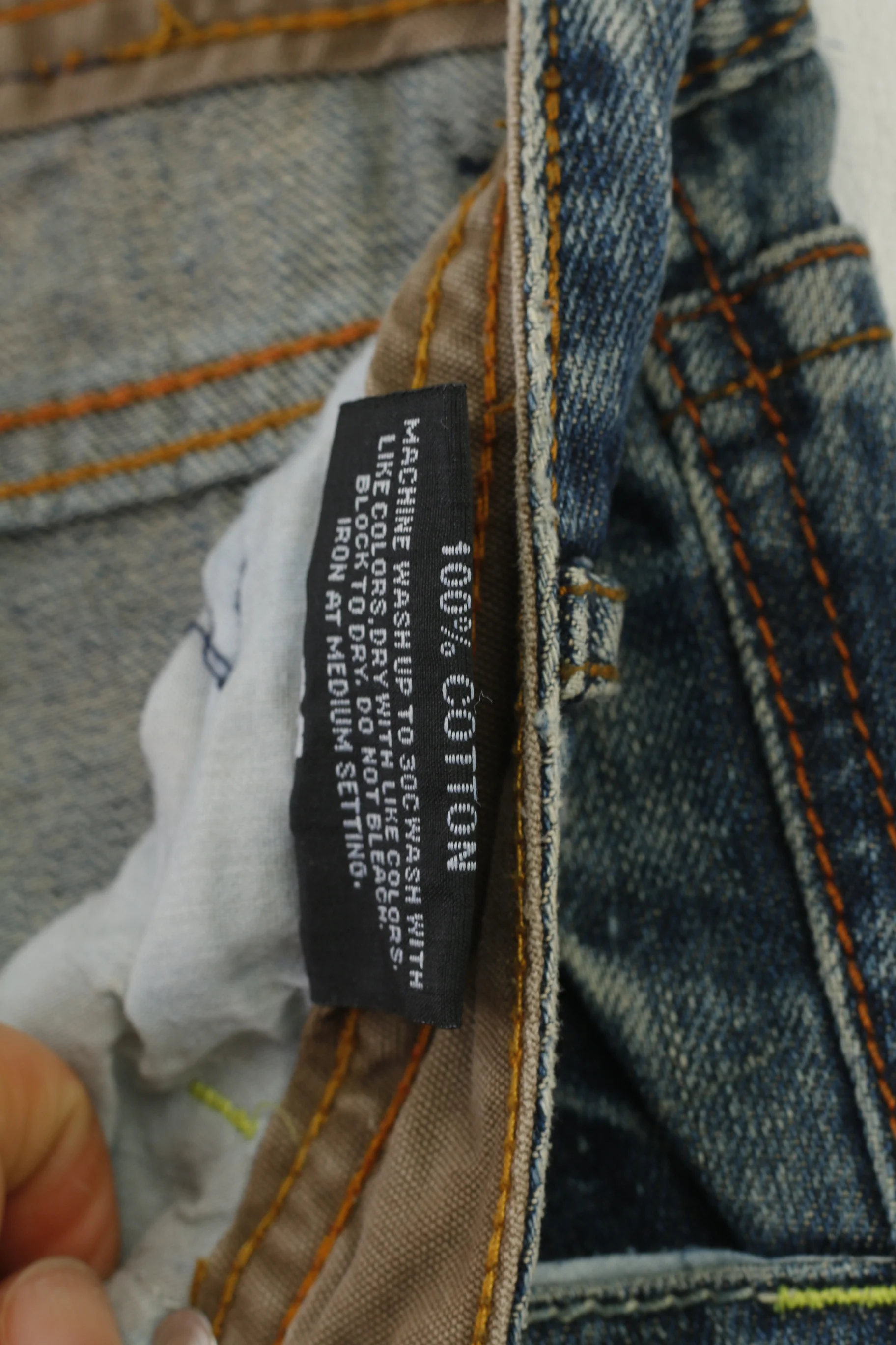 Trinity Women Trousers M Cotton Denim Light Blue Jeans Pants - Image 6