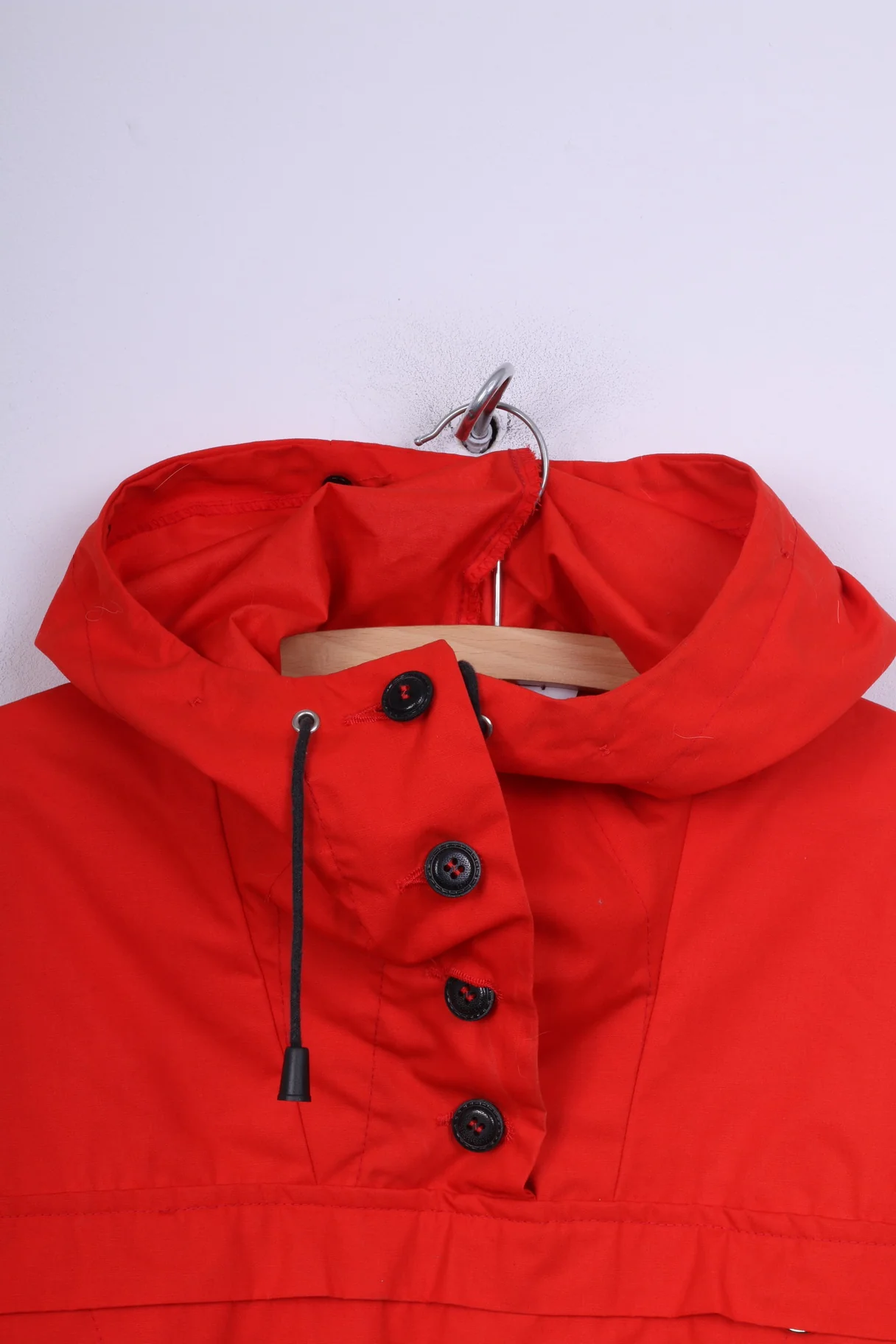 Udis Blystad Womens 40 L Jacket Hooded Red Sportswear Anorak Novelene Kangaroo Pocket - Image 2