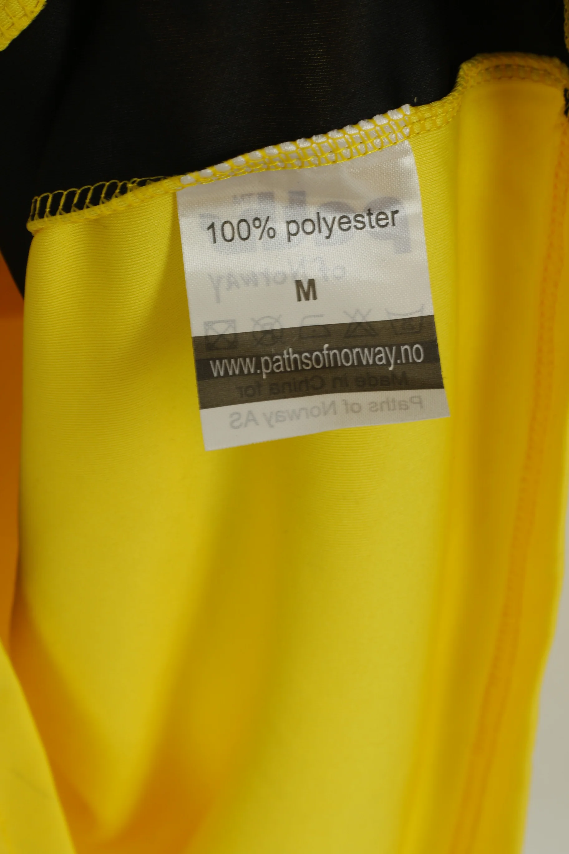 New Paths of Norway Men M Shirt Yellow Jersey Sportswear Top - Image 4